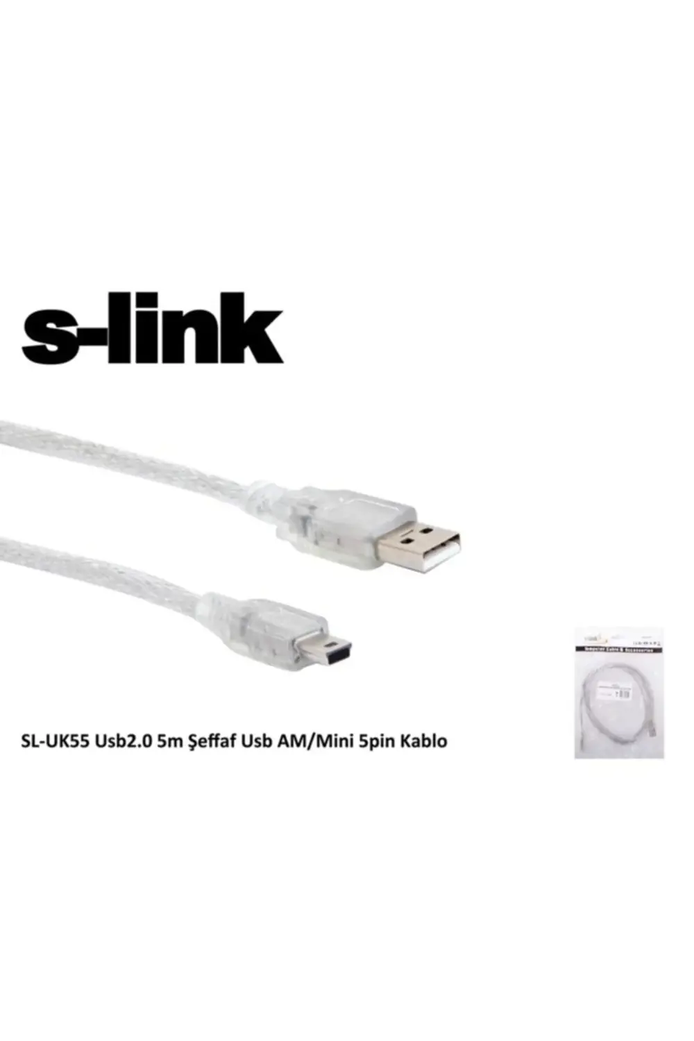sl-uk55 Mini 5p To 5mt Usb Kamera Kablosu