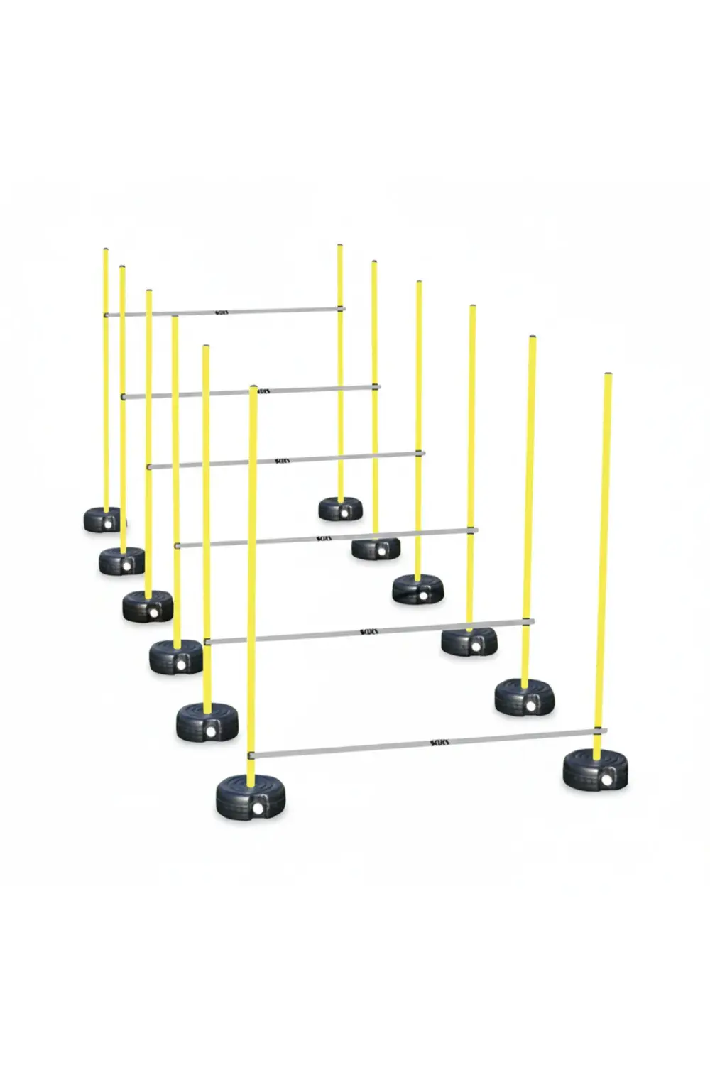 Slalom Çubuk Seti - Spor - Antrenman - Hazırlık - Esneklik - Alty