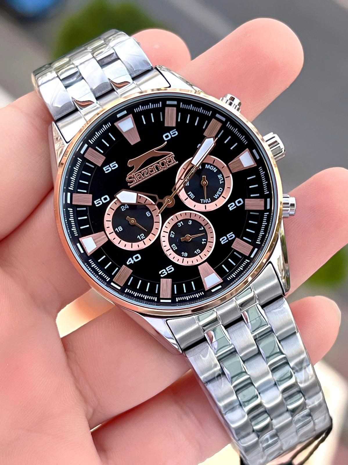 Slazenger Çelik Kordon İç Fonksiyonları Aktif 5 Atm Suya Dayanıkl Slazenger Çelik Kordon İç Fonksiyonları Aktif 5 Atm Suya Dayanıkl