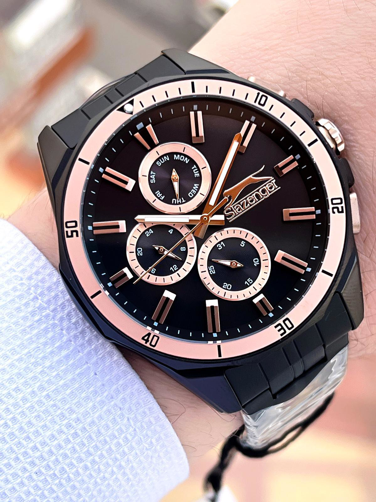Slazenger Çelik Kordon İç Fonksiyonları Aktif 5 Atm Suya Dayanıkl Slazenger Çelik Kordon İç Fonksiyonları Aktif 5 Atm Suya Dayanıkl