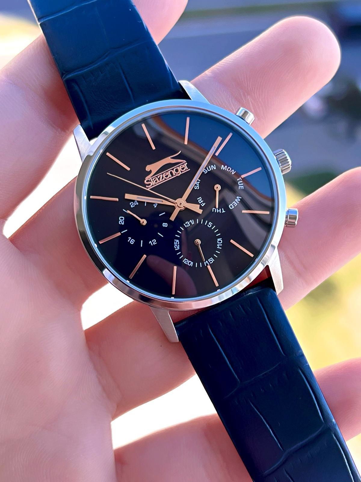 Slazenger Deri Kordon Tüm Fonksiyonları Aktif 5 Atm Su Geçirmez E Slazenger Deri Kordon Tüm Fonksiyonları Aktif 5 Atm Su Geçirmez E