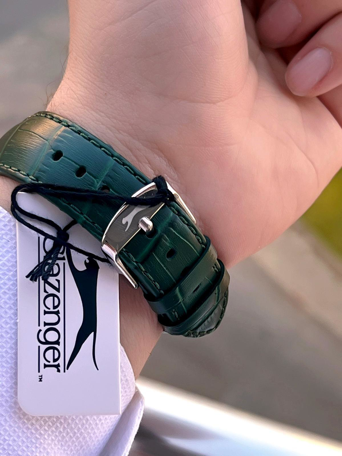 Slazenger Deri Kordon İç Fonksiyonları Aktif 10 Atm Suya Dayanıkl