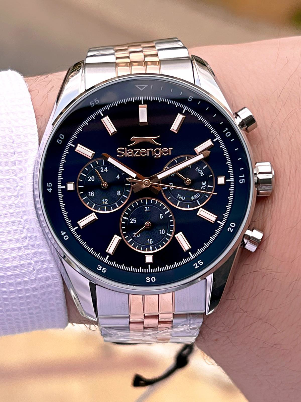 Slazenger Kasa Ve kordon Çelik 2 Yıl Garantili 10 Atm Fonksiyonla