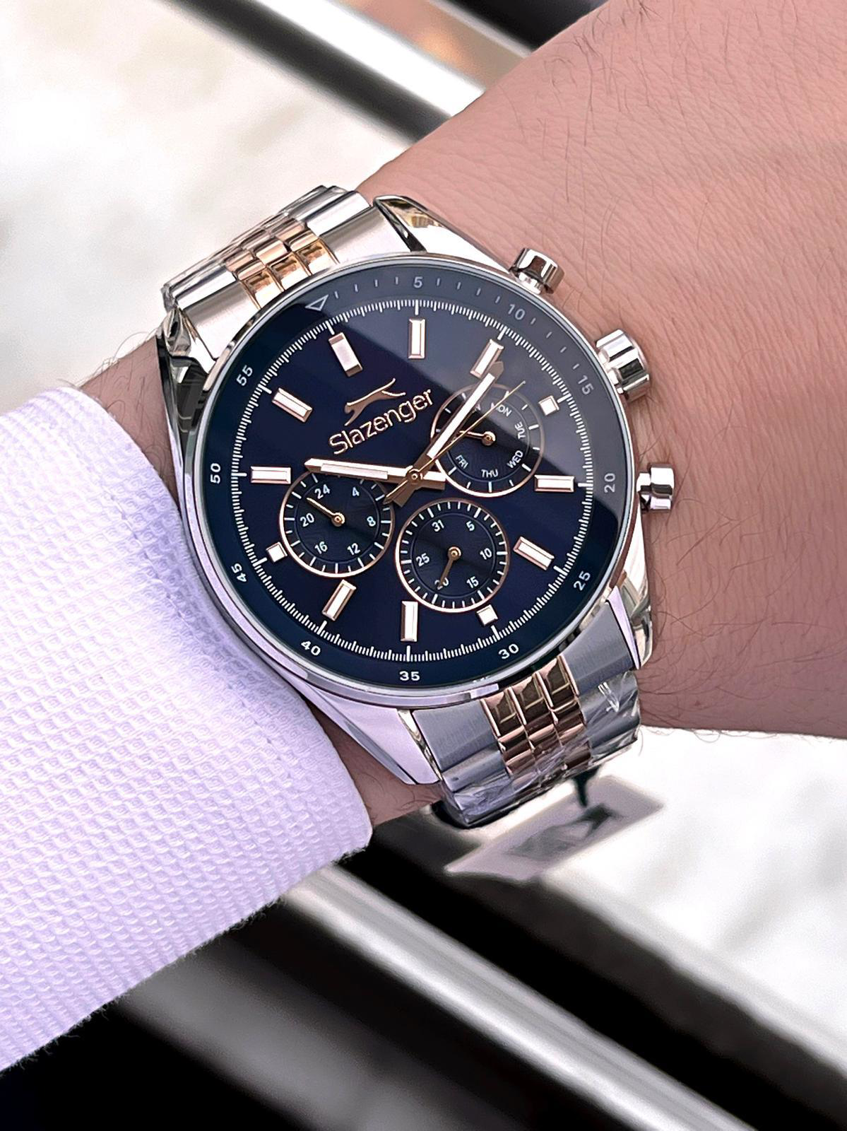 Slazenger Kasa Ve kordon Çelik 2 Yıl Garantili 10 Atm Fonksiyonla