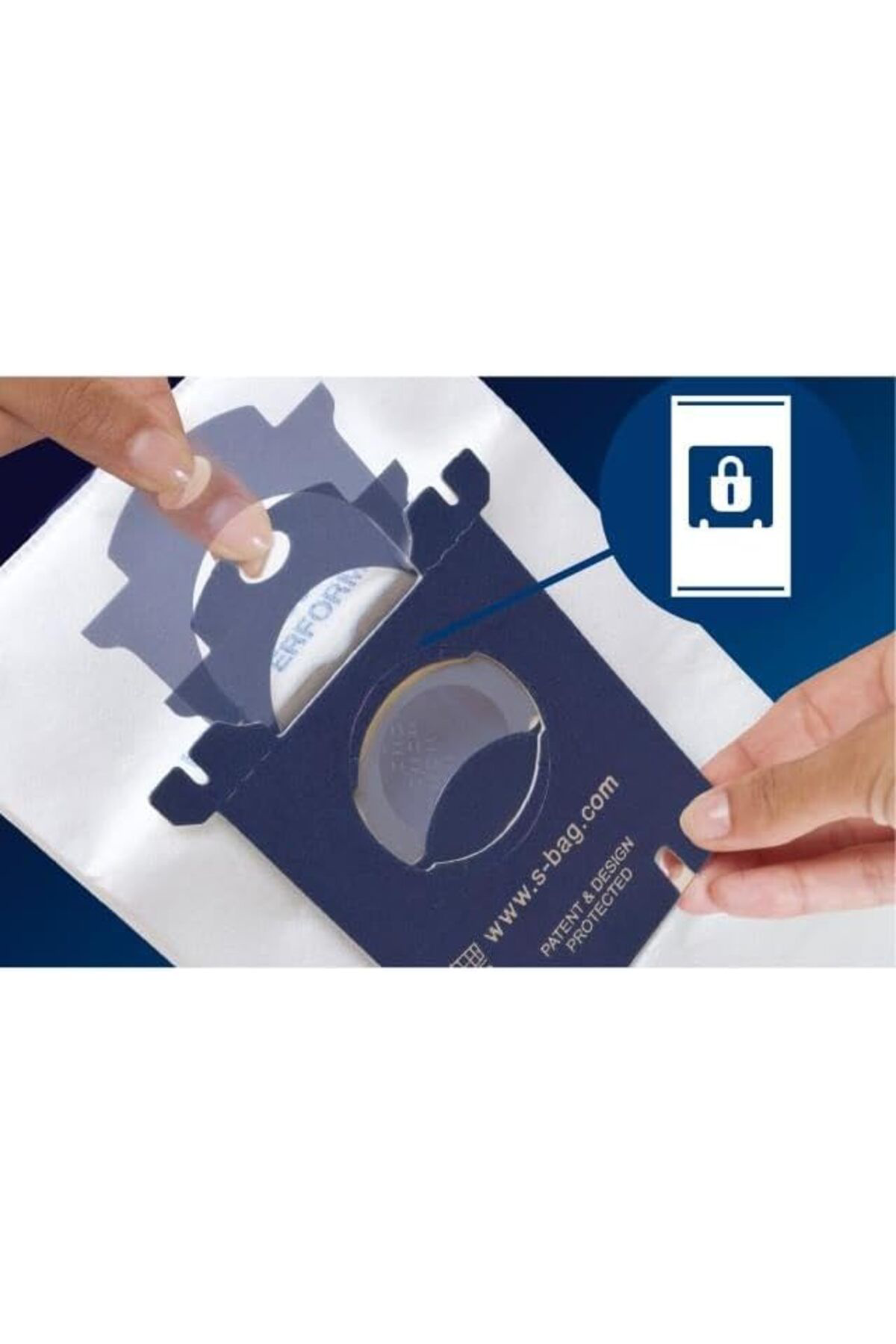 Storemax Slcshp Fc8021/03 S-Bag Elektrikli Süpürge Torbaları, Beyaz, 4 Ade