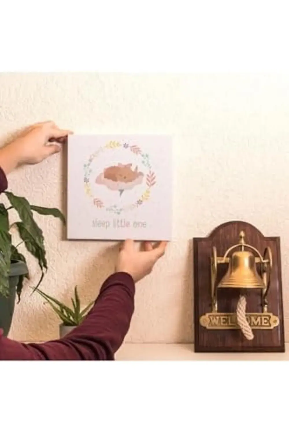 Sleep One | Bebek Odasına Özel Kanvas Tablo 25 X 25 Cm Ölçüsünded