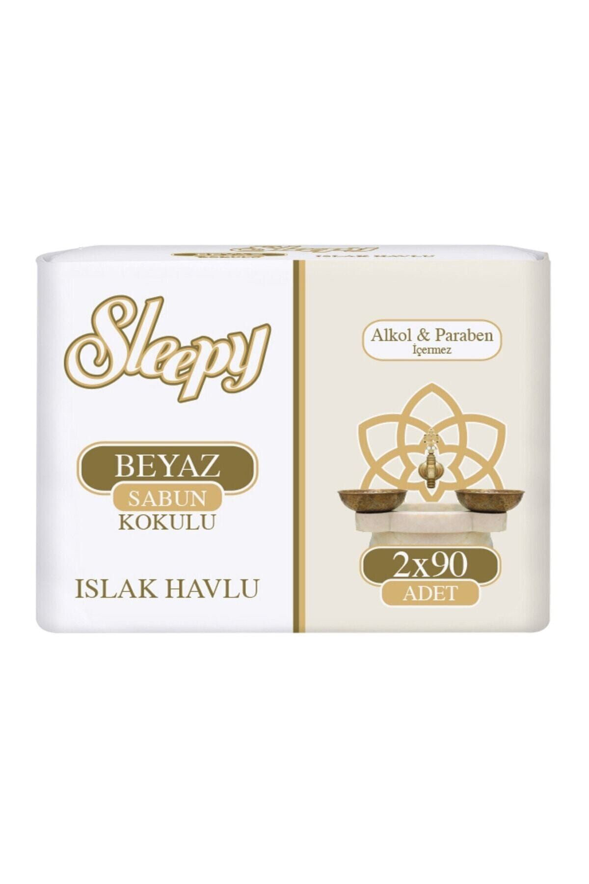 Sleepy Islak Havlu Beyaz Sabun Kokulu 2 li