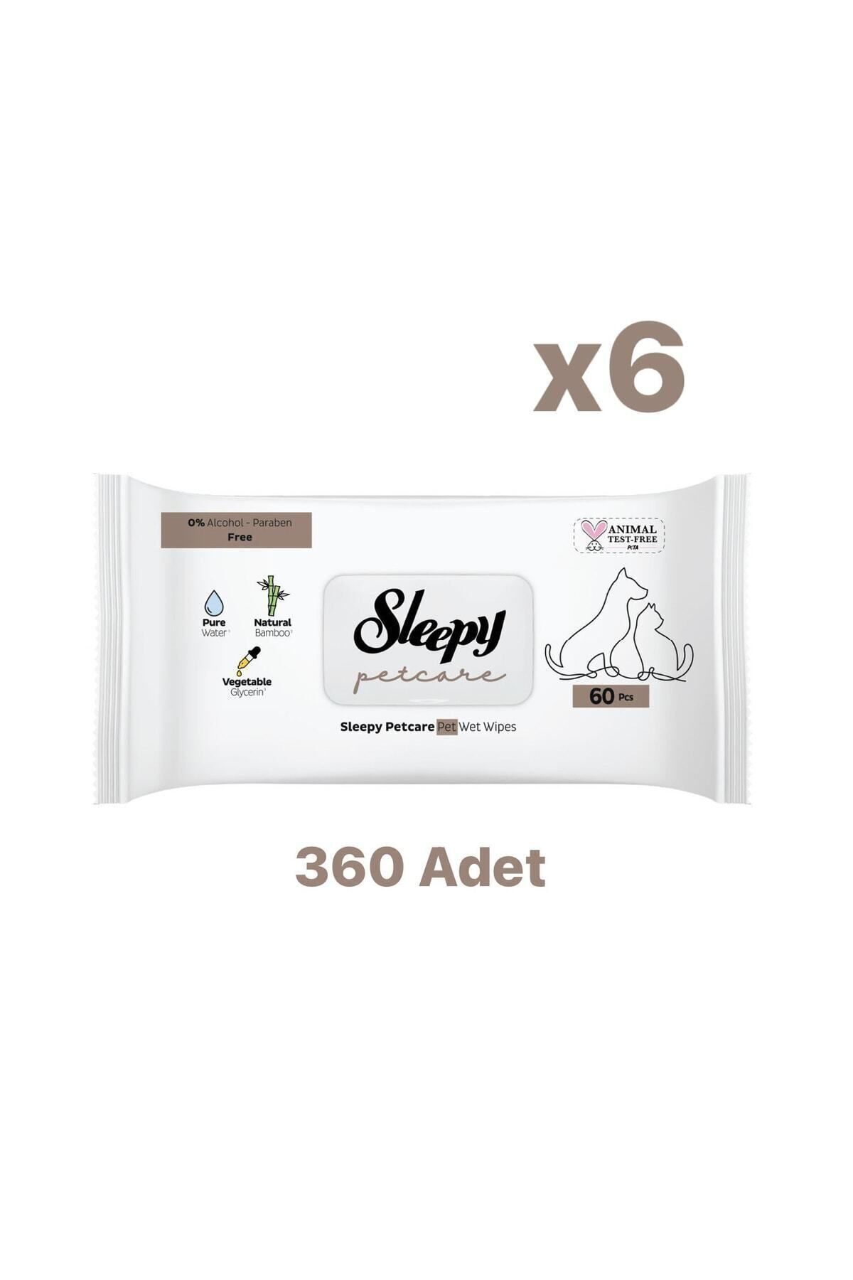 Sleepy  Petcare Kedi Ve Köpek İslak Havlusu 360 Adet