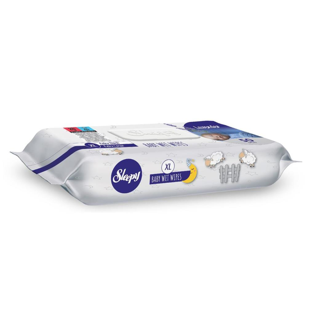 Sleepy XL Lavanta Kokulu Bebek Vücut Temizleme Mendili 50 Yaprak Sleepy XL Lavanta Kokulu Bebek Vücut Temizleme Mendili 50 Yaprak