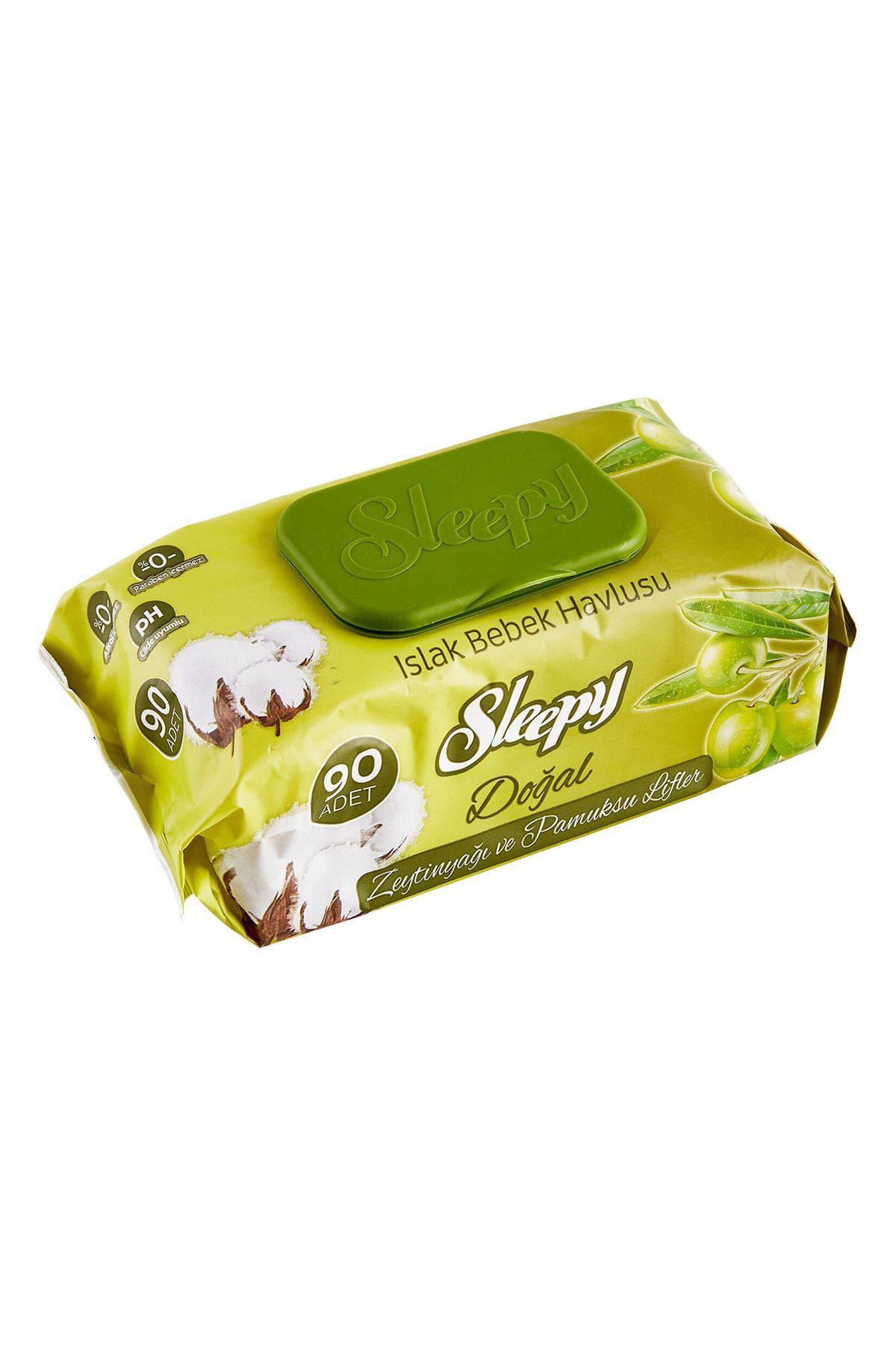 Sleepy  Zeytinyağlı 90'Lı İslak Mendil