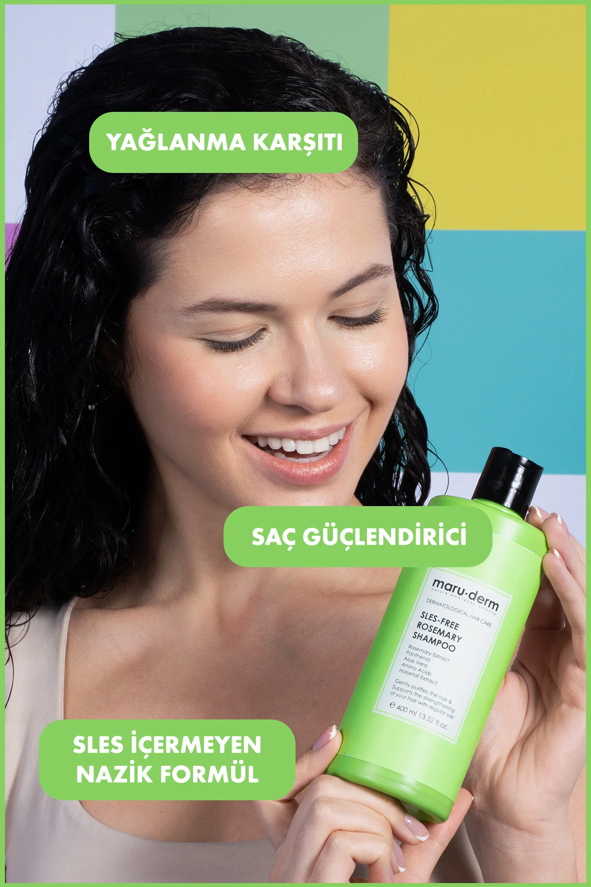 SLES-Free Biberiye Şampuan 400 ML | Sülfatsız,Tuzsuz,Vegan Şampua