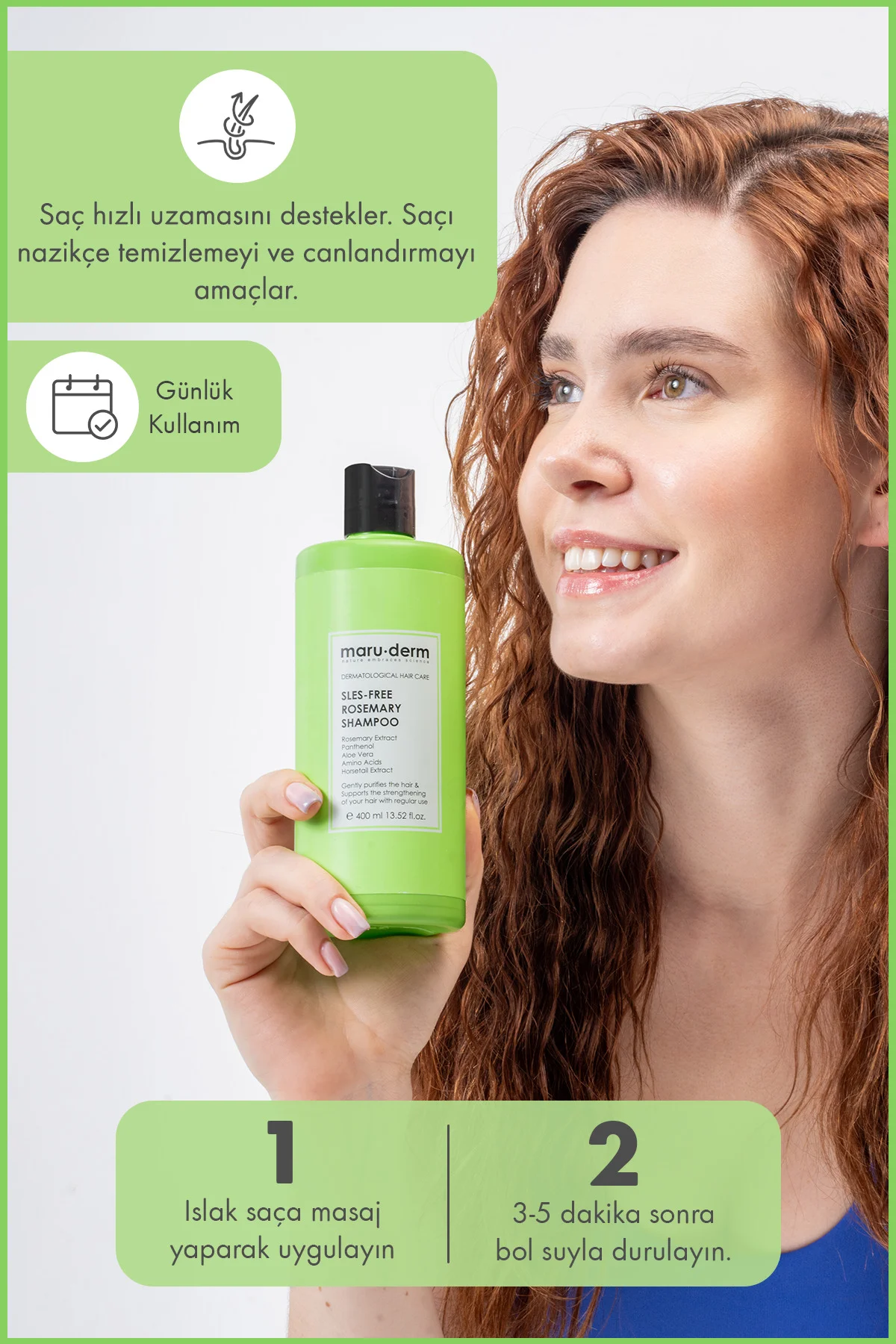 SLES-Free Biberiye Şampuan 400 ML | Sülfatsız,Tuzsuz,Vegan Şampua