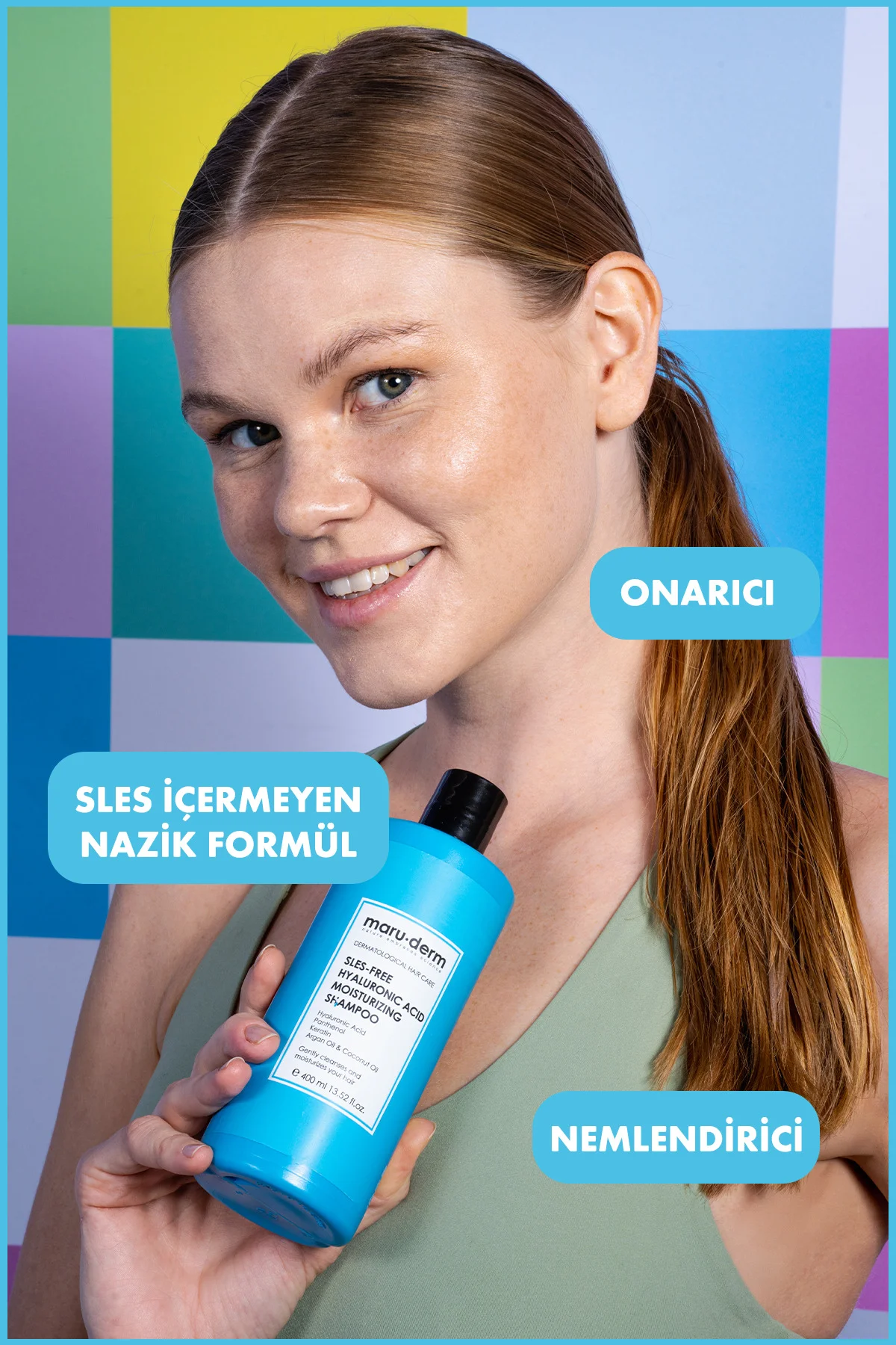 SLES-Free Hyalüronik Asit Nemlendirici Şampuan 400 ML | Sülfatsız