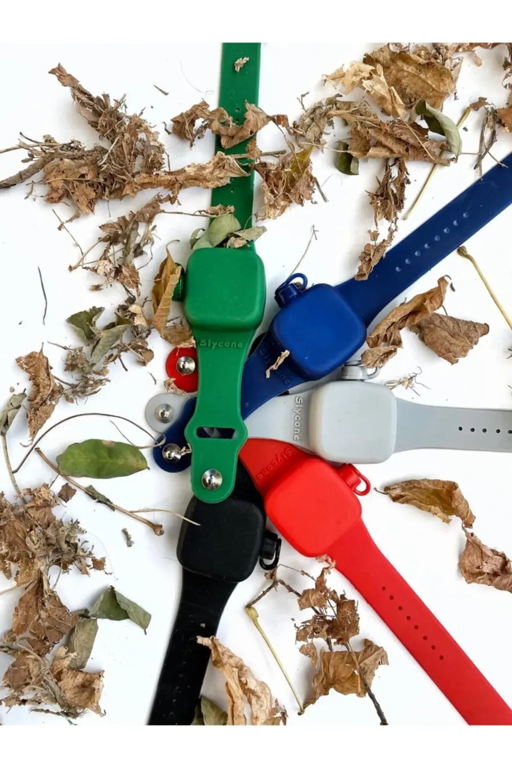 Slikon Dezenfektan Jel Bileklik Gri Renk Bir Tüp Jel Hediyeli