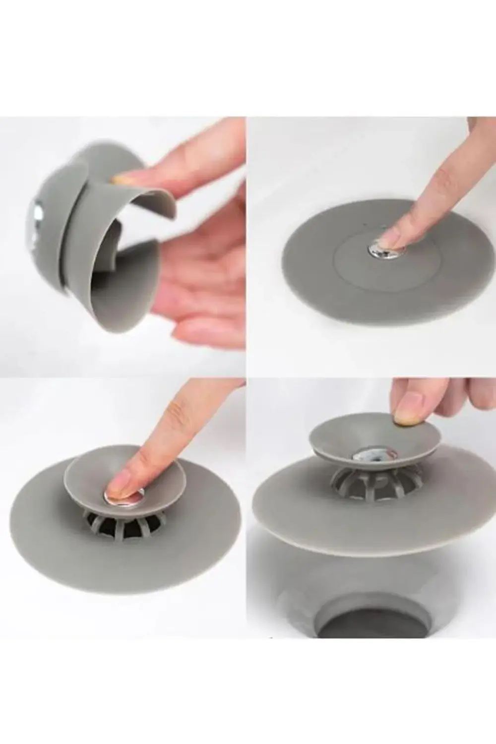 Slikon Lavabo Ve Küvet Gider Tıkacı, Lavabo Süzgeci