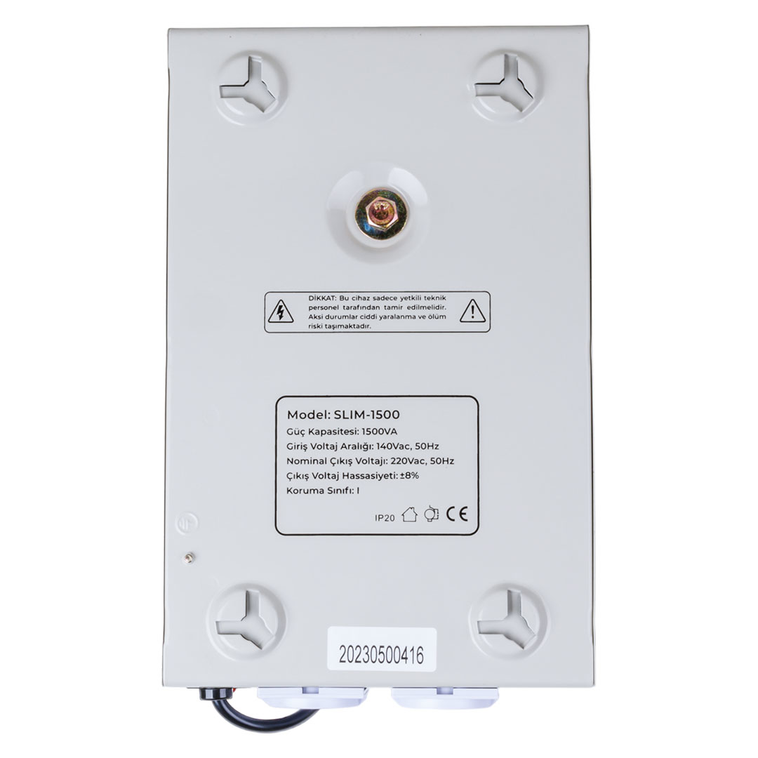 SLIM-1500 OTOMATİK 900 WATT 1500VA VOLTAJ REGÜLATÖRÜ (4741)
