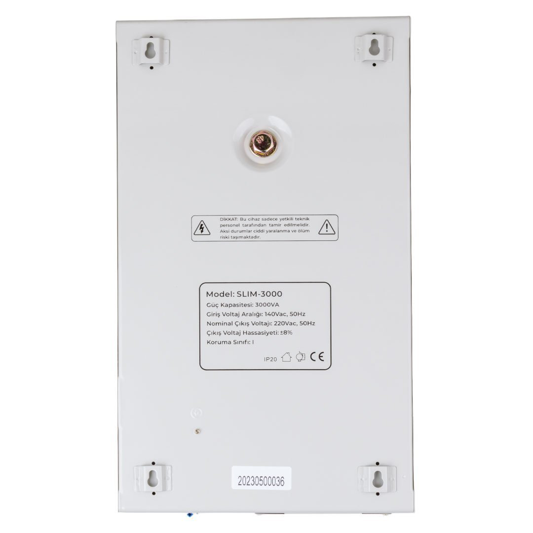 SLIM-3000 OTOMATİK 1800 WATT 3000VA VOLTAJ REGÜLATÖRÜ (4741)