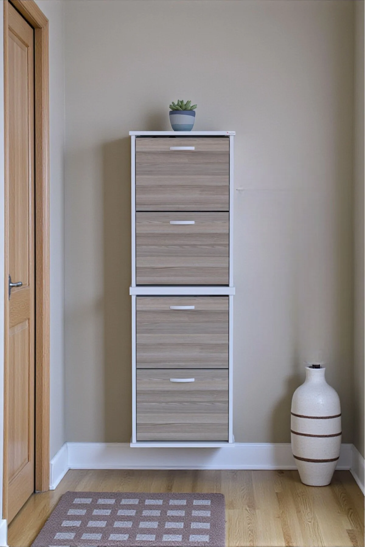 Slim 4 Düşer Kapaklı 52 cm Cordoba Asma Ayakkabılık Kapı Önü/Antr Slim 4 Düşer Kapaklı 52 cm Cordoba Asma Ayakkabılık Kapı Önü/Antr