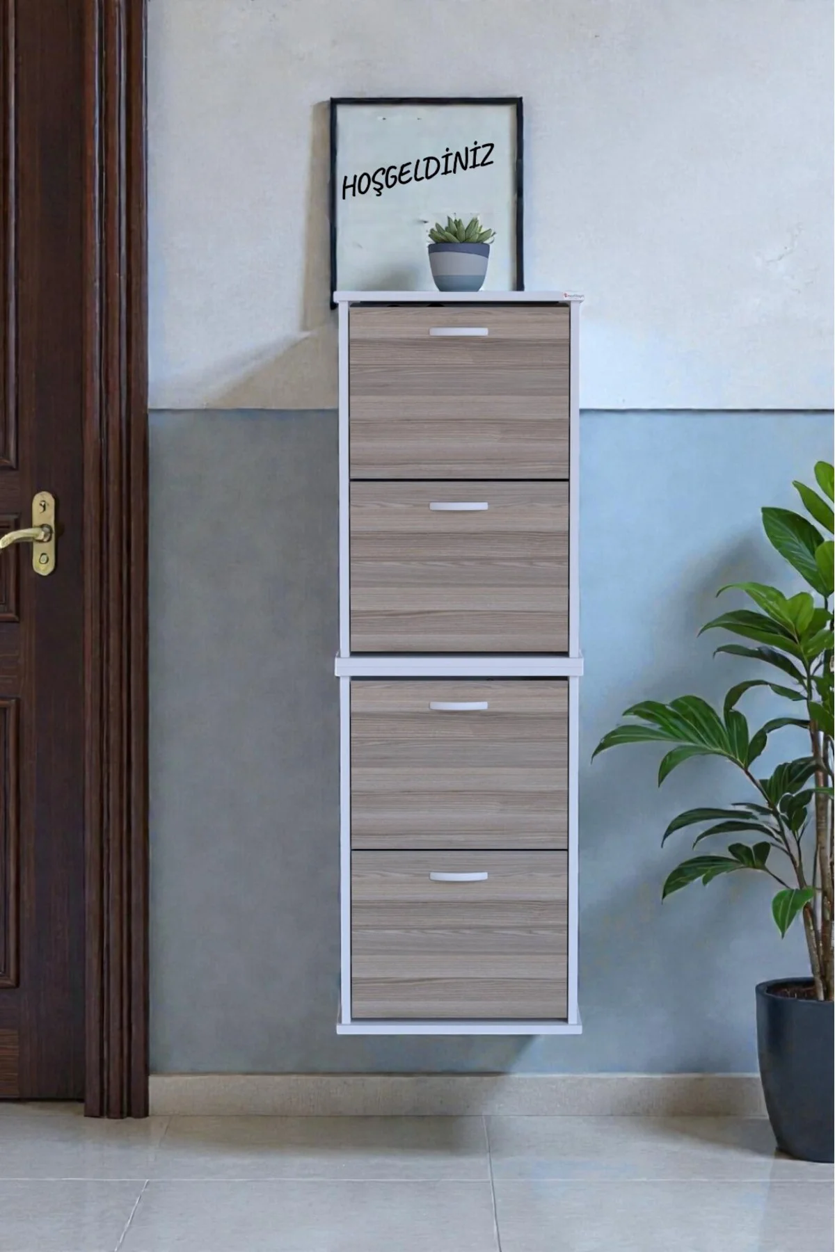 Slim 4 Düşer Kapaklı 52 cm Cordoba Asma Ayakkabılık Kapı Önü/Antr Slim 4 Düşer Kapaklı 52 cm Cordoba Asma Ayakkabılık Kapı Önü/Antr