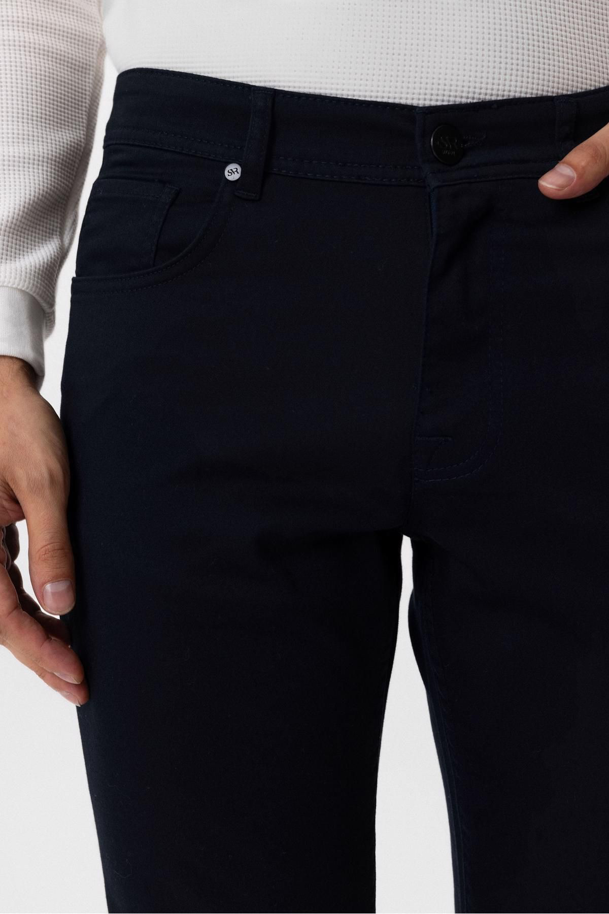 Süvari Slim 5 Cep Kalıp Düz Pantolon