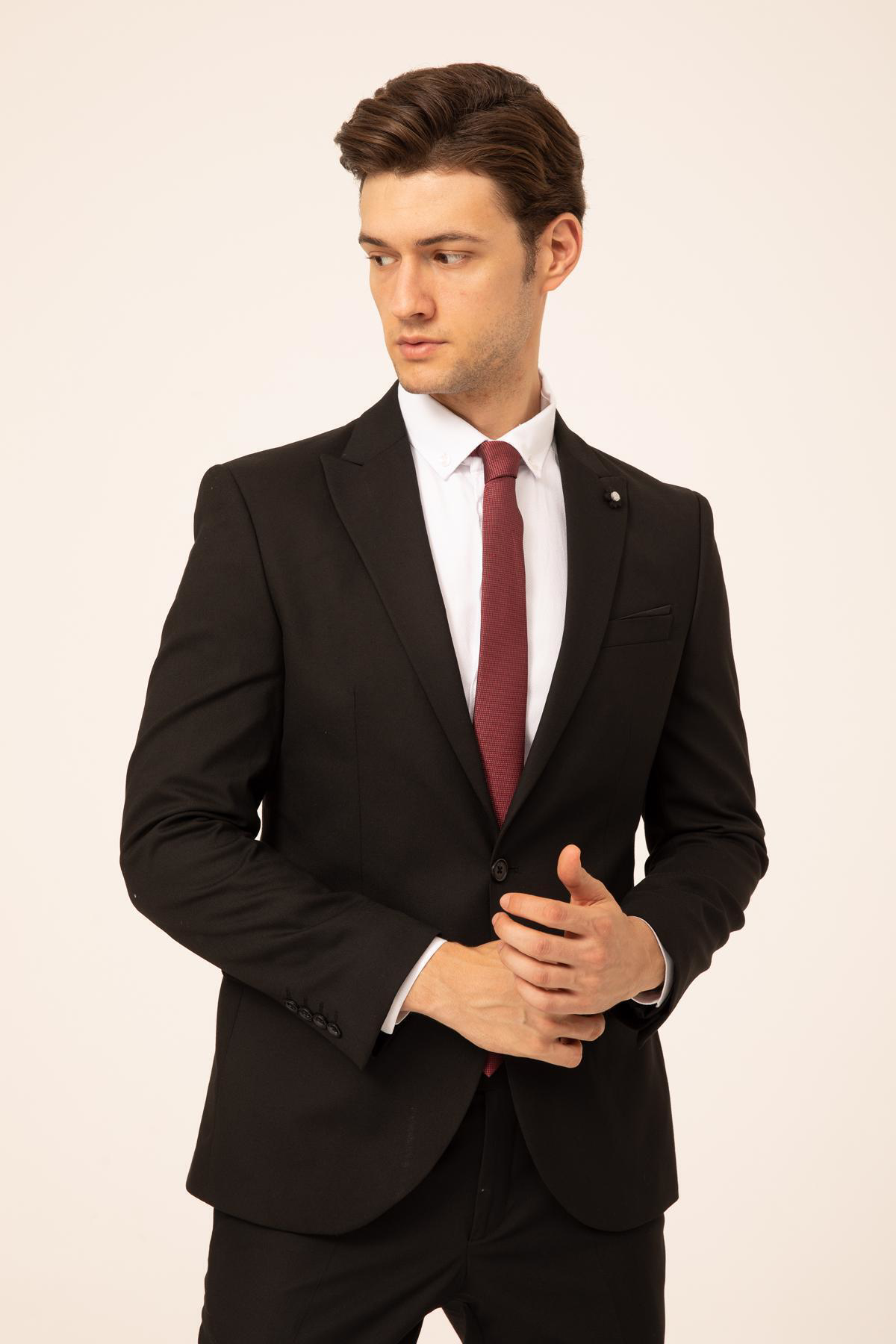 Slim Düz Takım Elbise