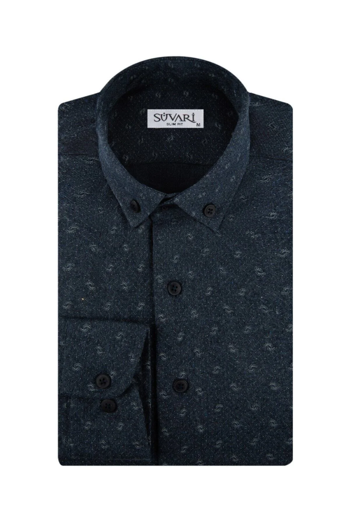 Slim Fit Desenli Lacivert Erkek Gömlek Fiyatı, Yorumları ve Özellikleri