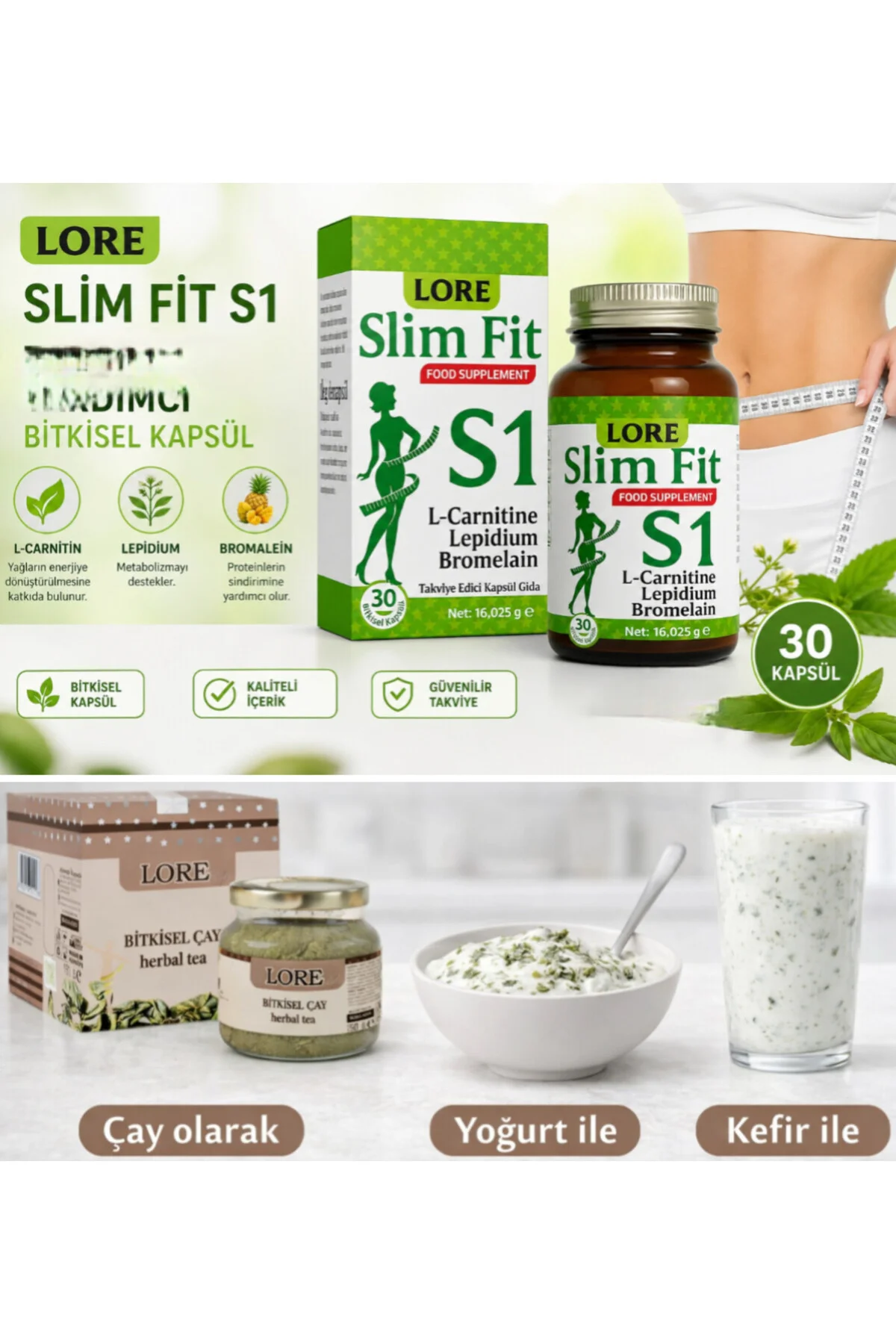 SLİM FİT S1 30KP VE DETOX ÇAY