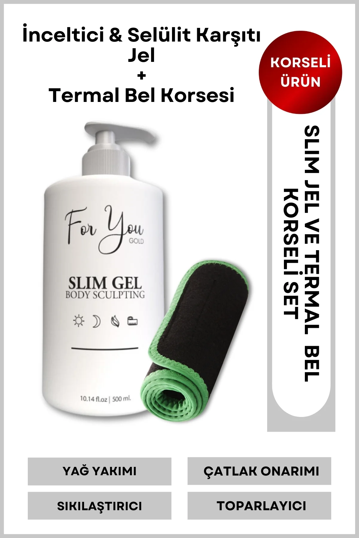 Slim Jel Inceltici - Sıkılaştırıcı-yağ Yakıcı–bölgesel Incelme-ça