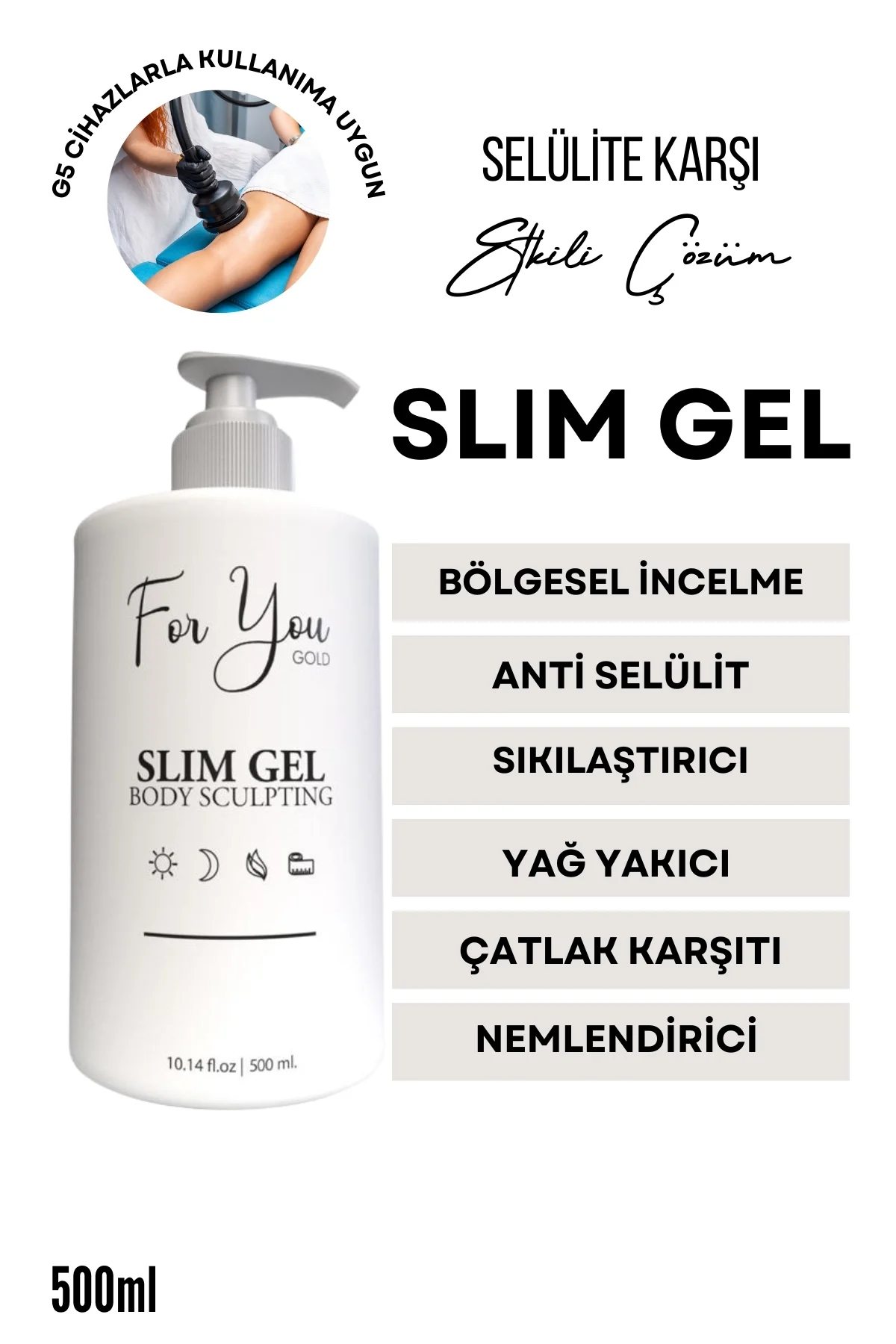 Slim Jel Inceltici - Sıkılaştırıcı-yağ Yakıcı–bölgesel Incelme-ça