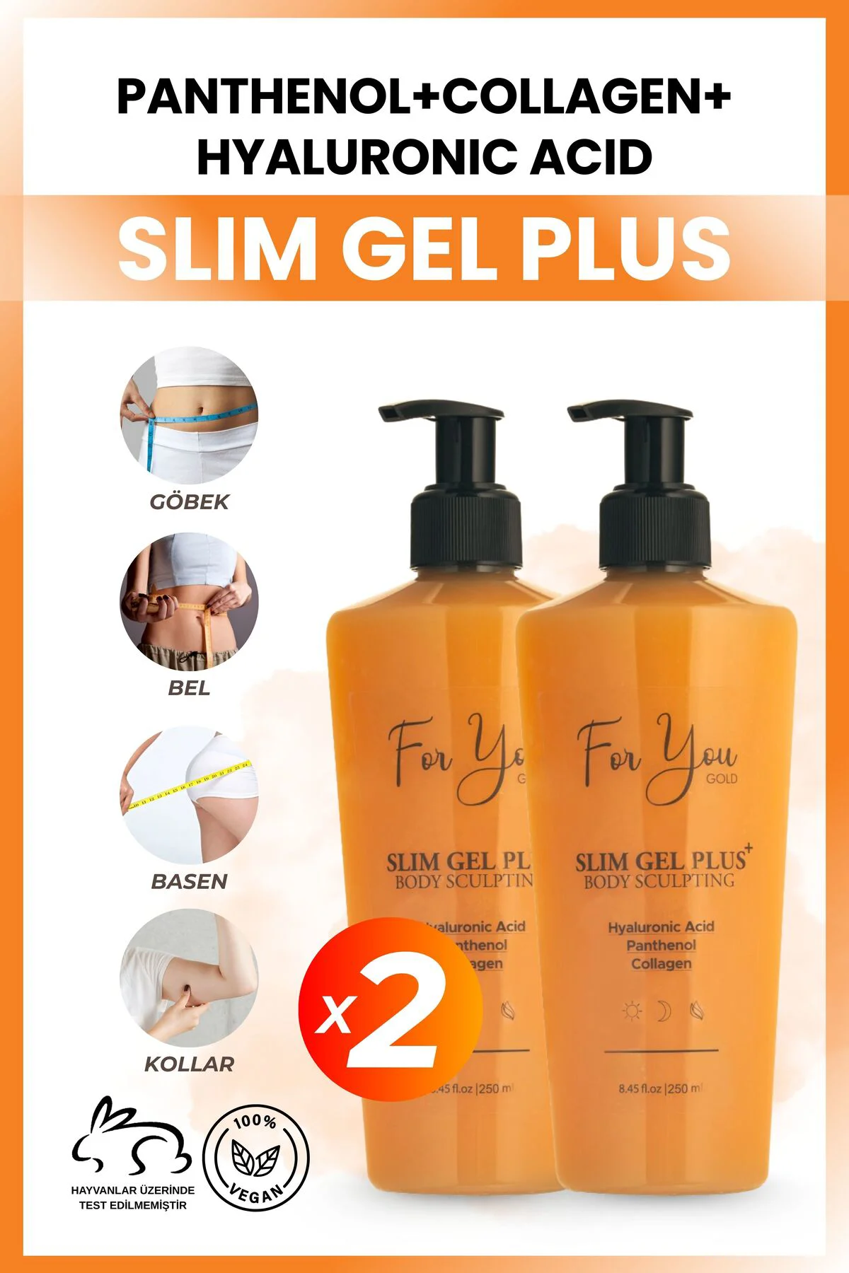 Slim Jel Plus 2'li Fırsat–İnceltme,Toparlama,Sıkılaşma Yardımcı, 
