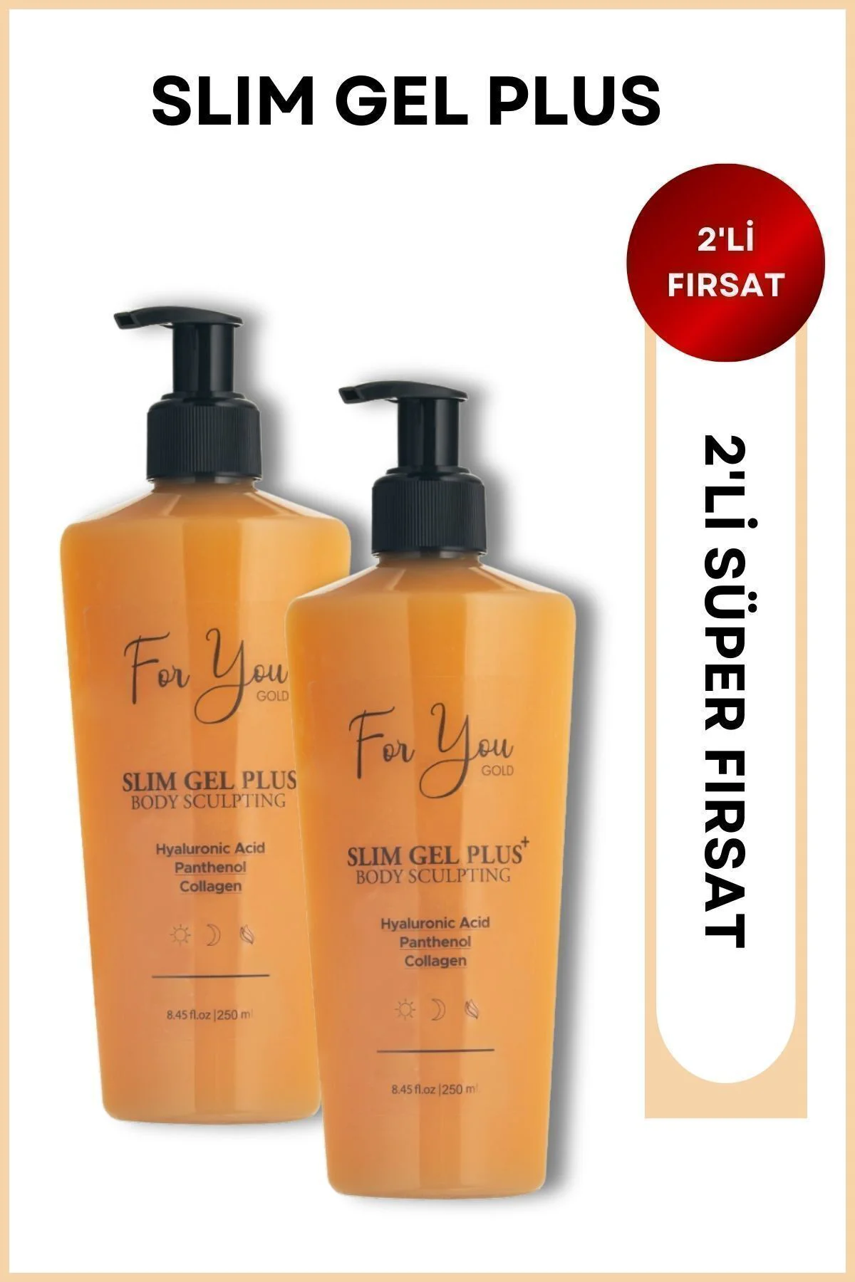 Slim Jel Plus 2'li Fırsat–İnceltme,Toparlama,Sıkılaşma Yardımcı, 