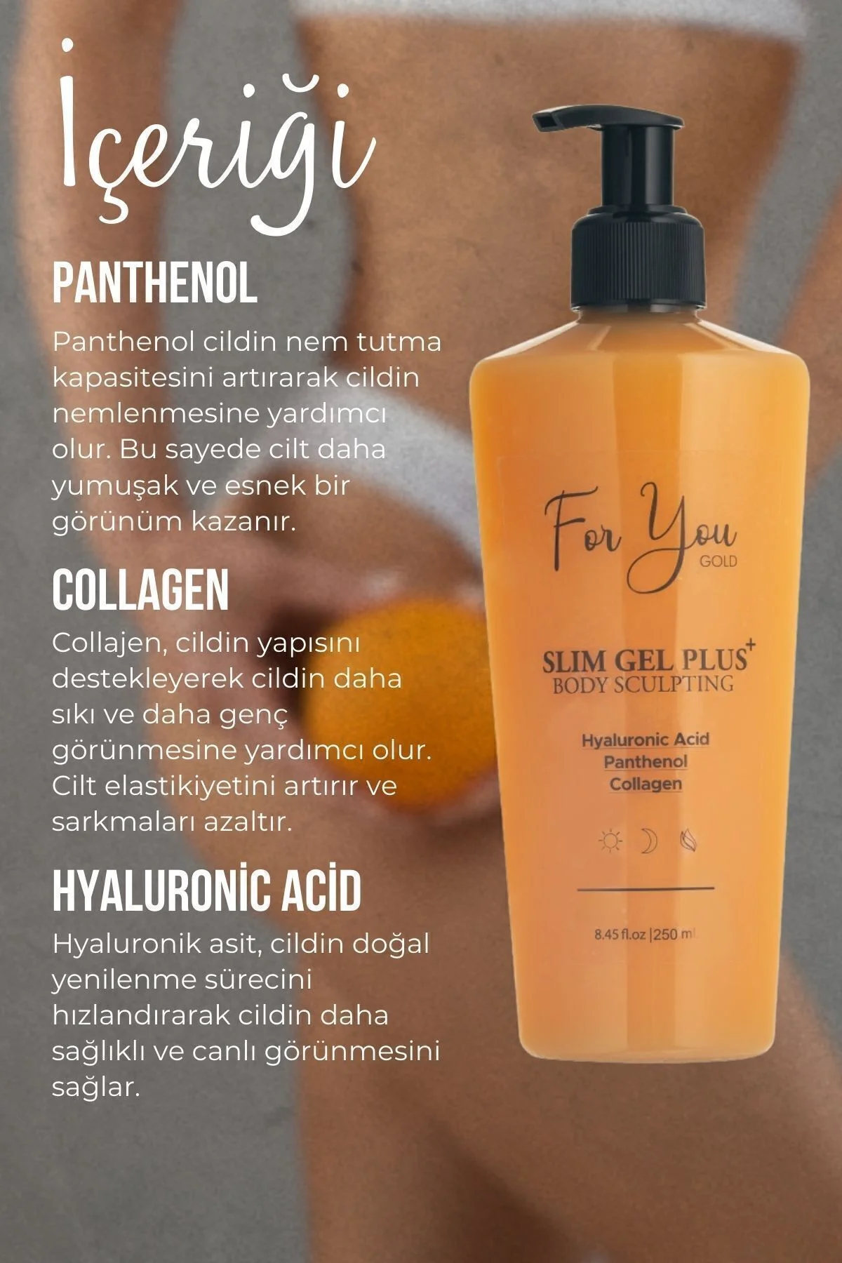 Slim Jel Plus Selülit & Çatlak Bakım, Sıkılaştırıcı, Toparlayıcı, Extra Yakıcı Kolajen Jel 250 ml Slim Jel Plus Selülit & Çatlak Bakım, Sıkılaştırıcı, Toparlayıcı, Extra Yakıcı Kolajen Jel 250 ml