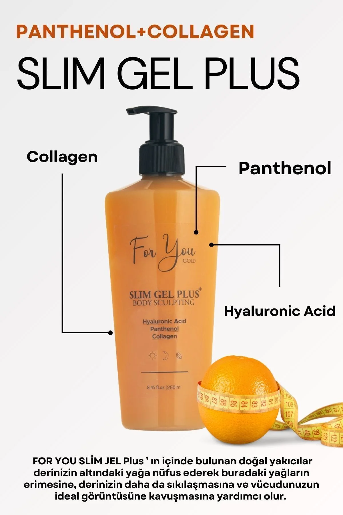 Slim Jel Plus Selülit & Çatlak Bakım, Sıkılaştırıcı, Toparlayıcı, Extra Yakıcı Kolajen Jel 250 ml Slim Jel Plus Selülit & Çatlak Bakım, Sıkılaştırıcı, Toparlayıcı, Extra Yakıcı Kolajen Jel 250 ml