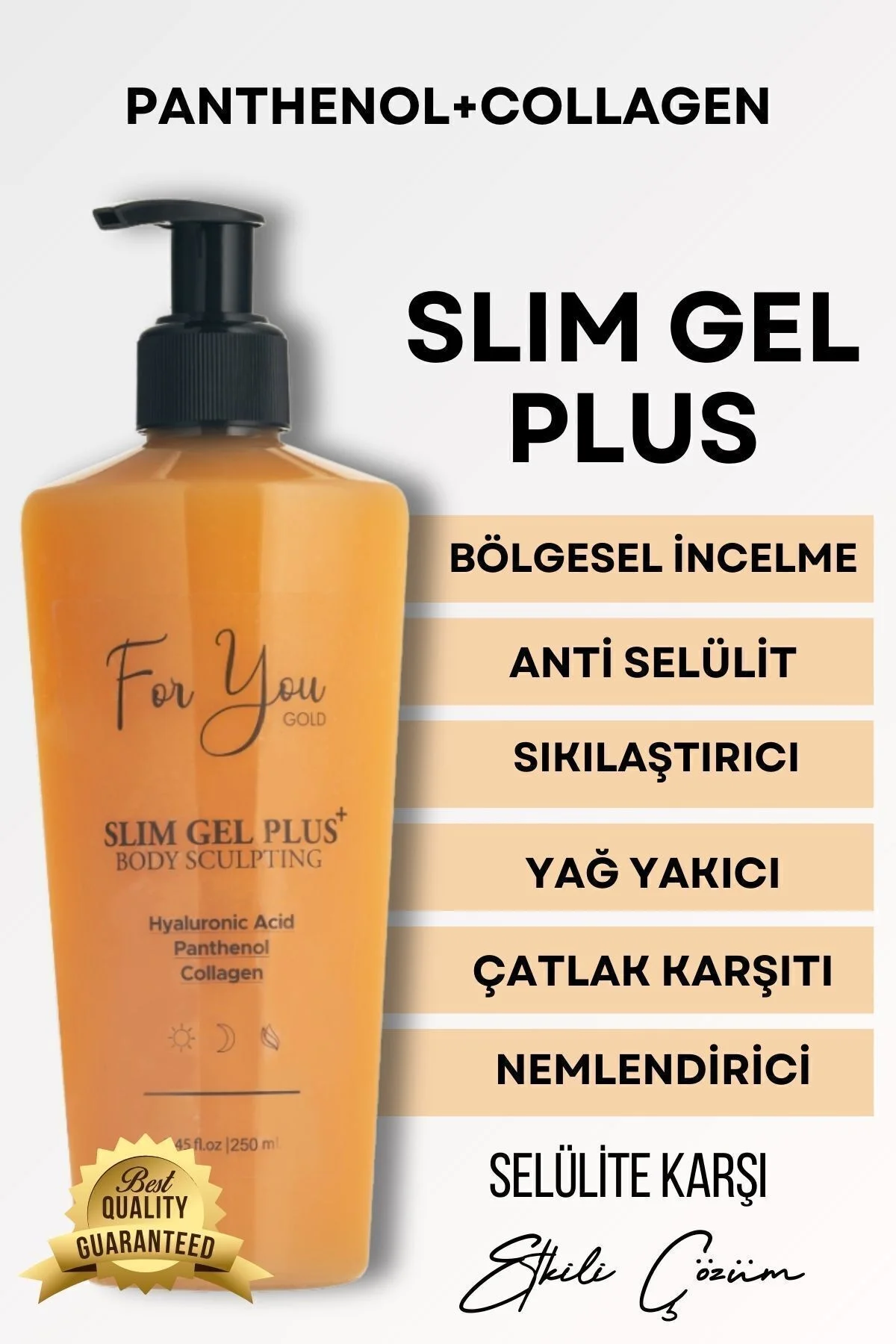 Slim Jel Plus Selülit & Çatlak Bakım, Sıkılaştırıcı, Toparlayıcı, Extra Yakıcı Kolajen Jel 250 ml Slim Jel Plus Selülit & Çatlak Bakım, Sıkılaştırıcı, Toparlayıcı, Extra Yakıcı Kolajen Jel 250 ml