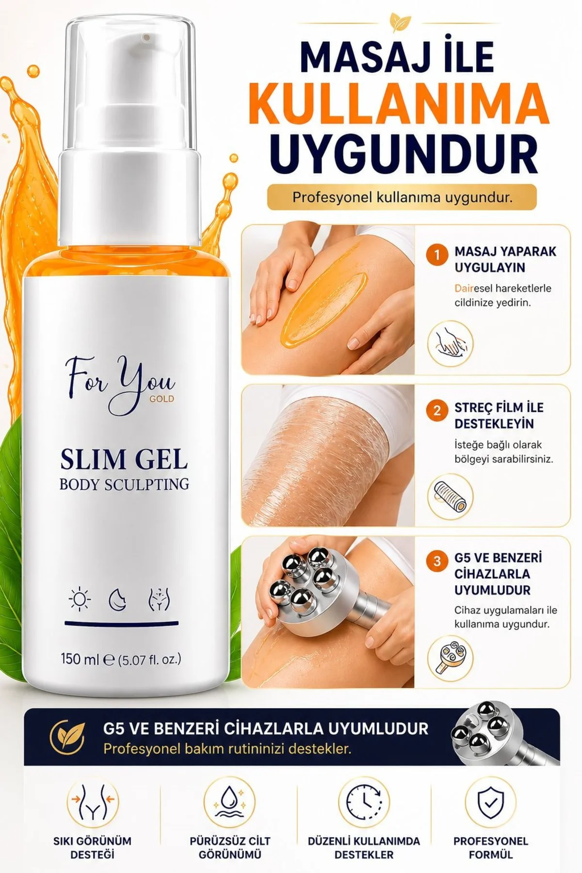 Slim Jel - Sıkılaştırıcı-Yağ Yakıcı–Bölgesel İncelme-Çatlak Karşı