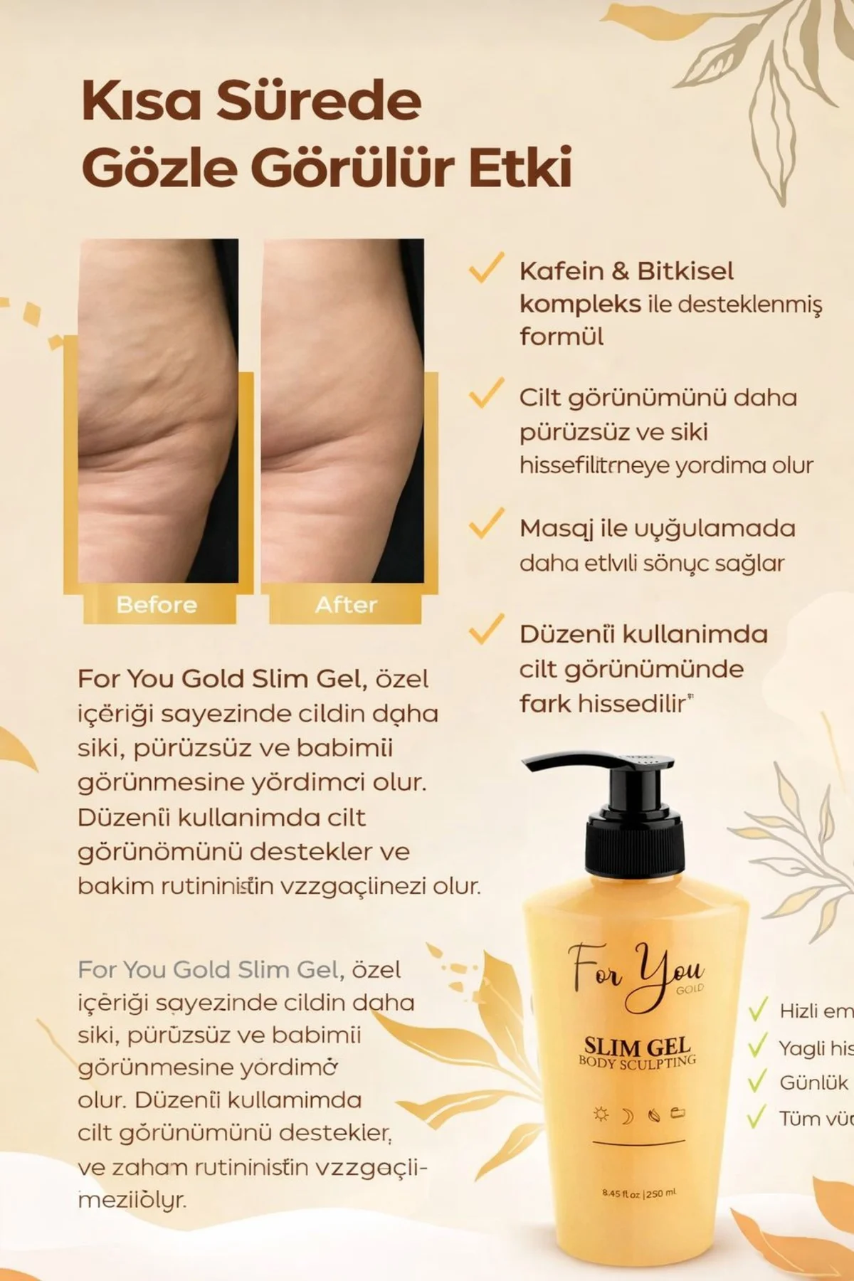 Slim Jel , Sıkılaştırıcı, , Selülit Karşıtı Jel & Anti Selülit Ma