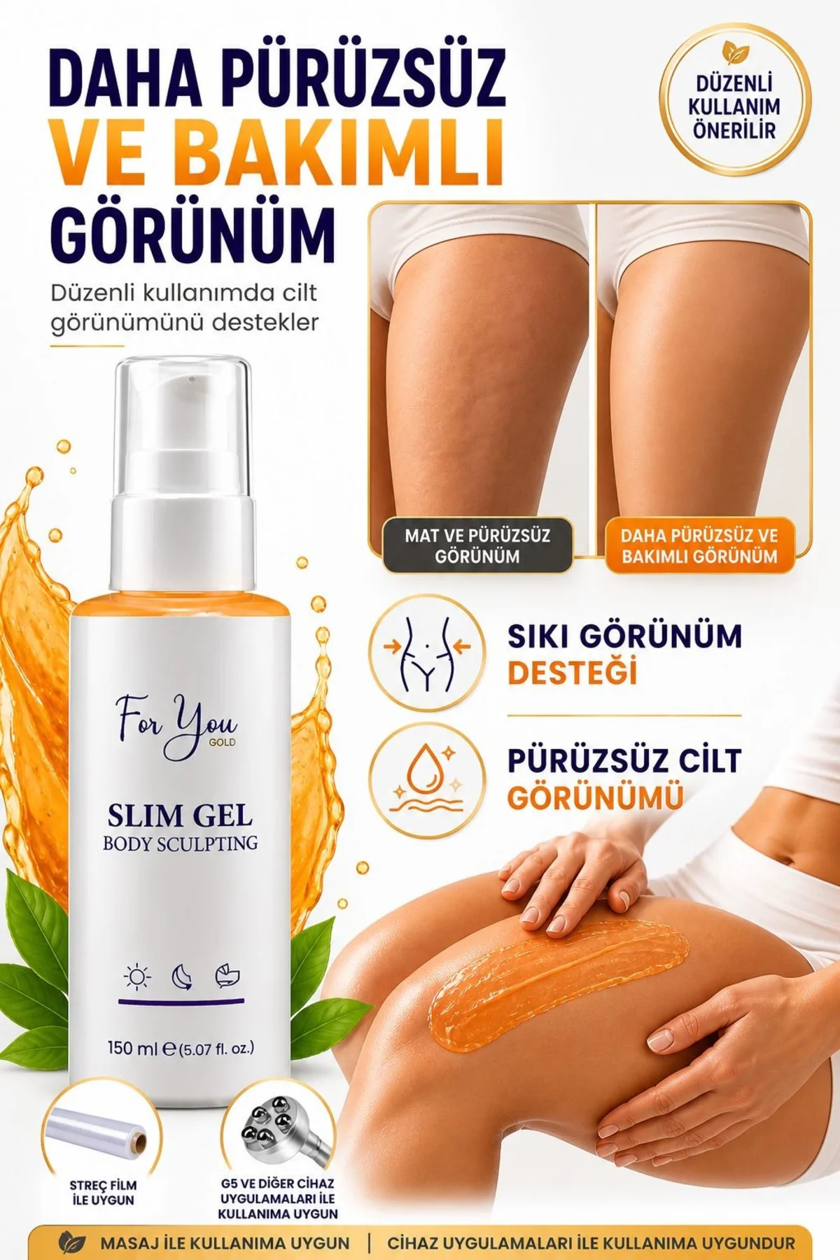 Slim Jel - Sıkılaştırıcı-Yağ Yakıcı–Bölgesel İncelme-Çatlak Karşı