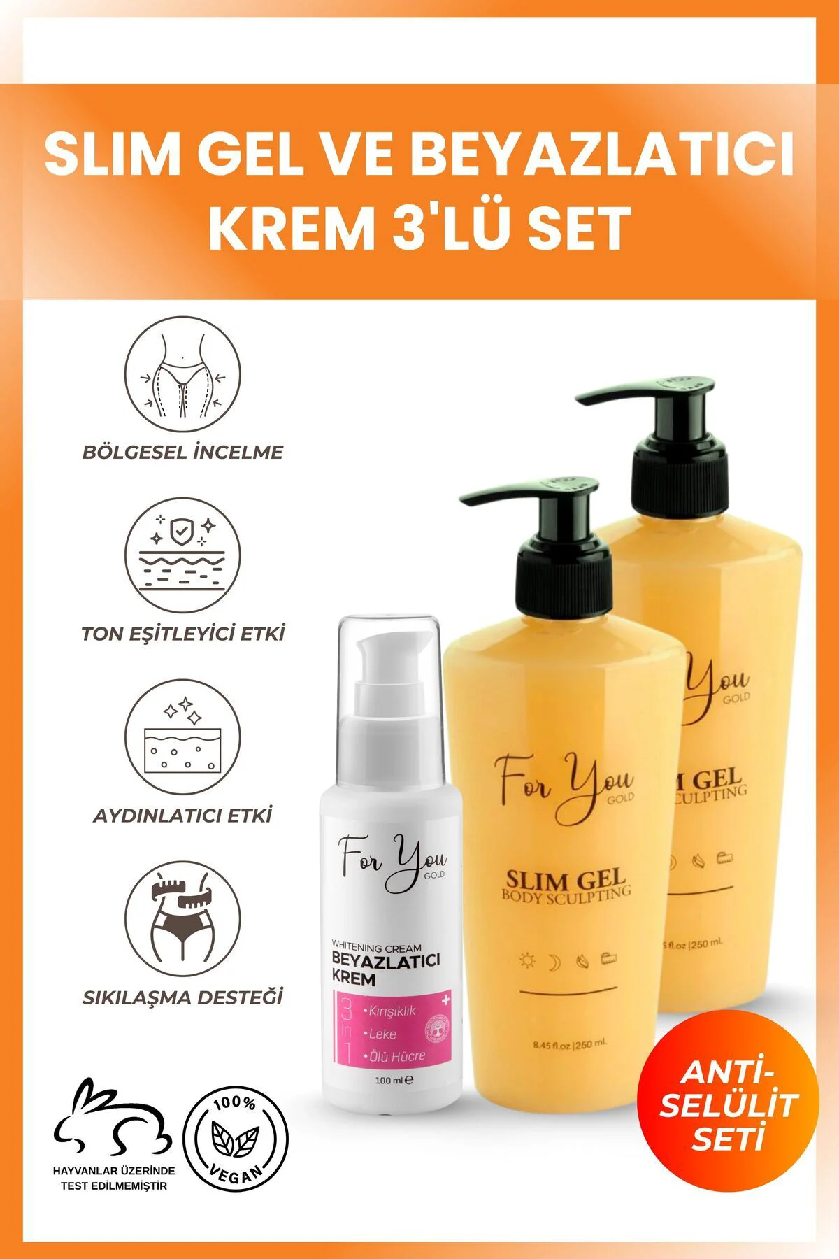 Slim Jel -sıkılaştırıcı--çatlak Karşıtı Ve Selülit Kremi X 2adet 