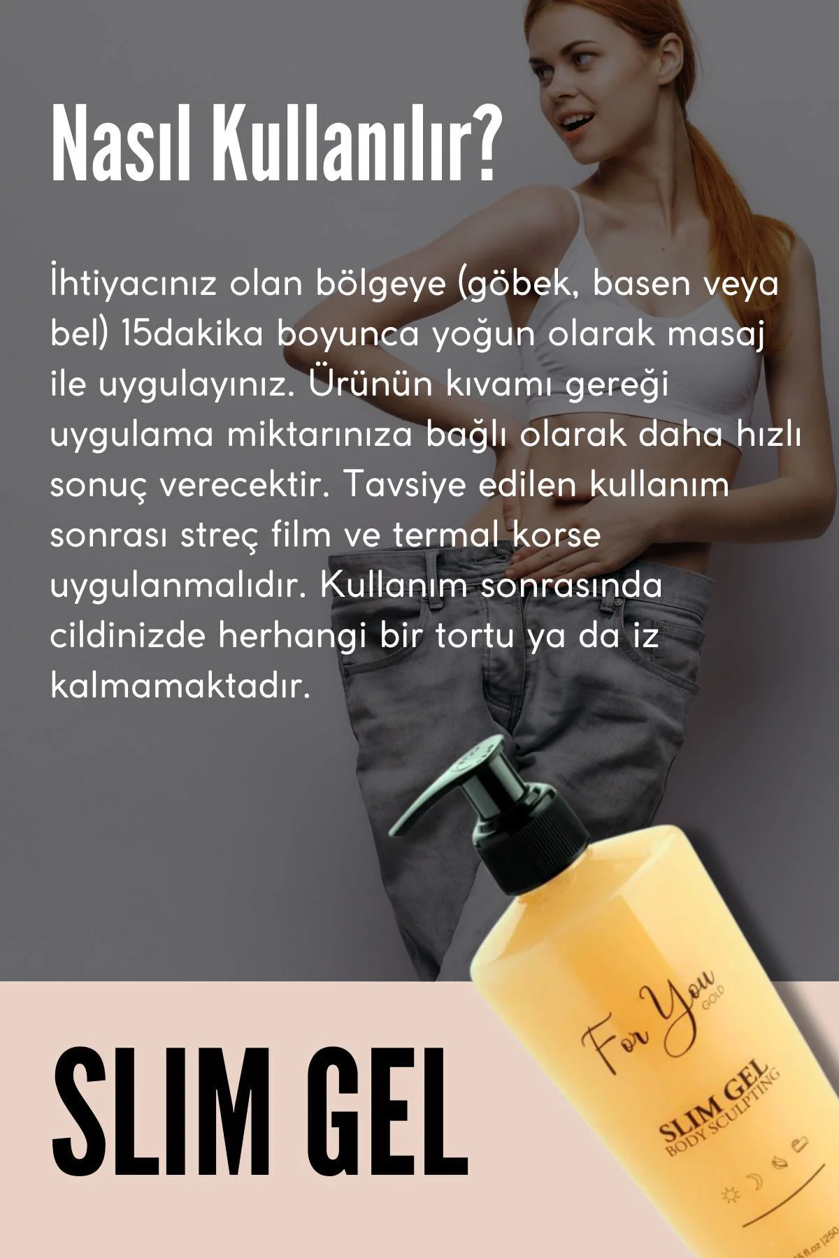 Slim Jel (slimgel) Selülit Jeli Ve Çatlak Oluşumunu Azaltmaya Yar