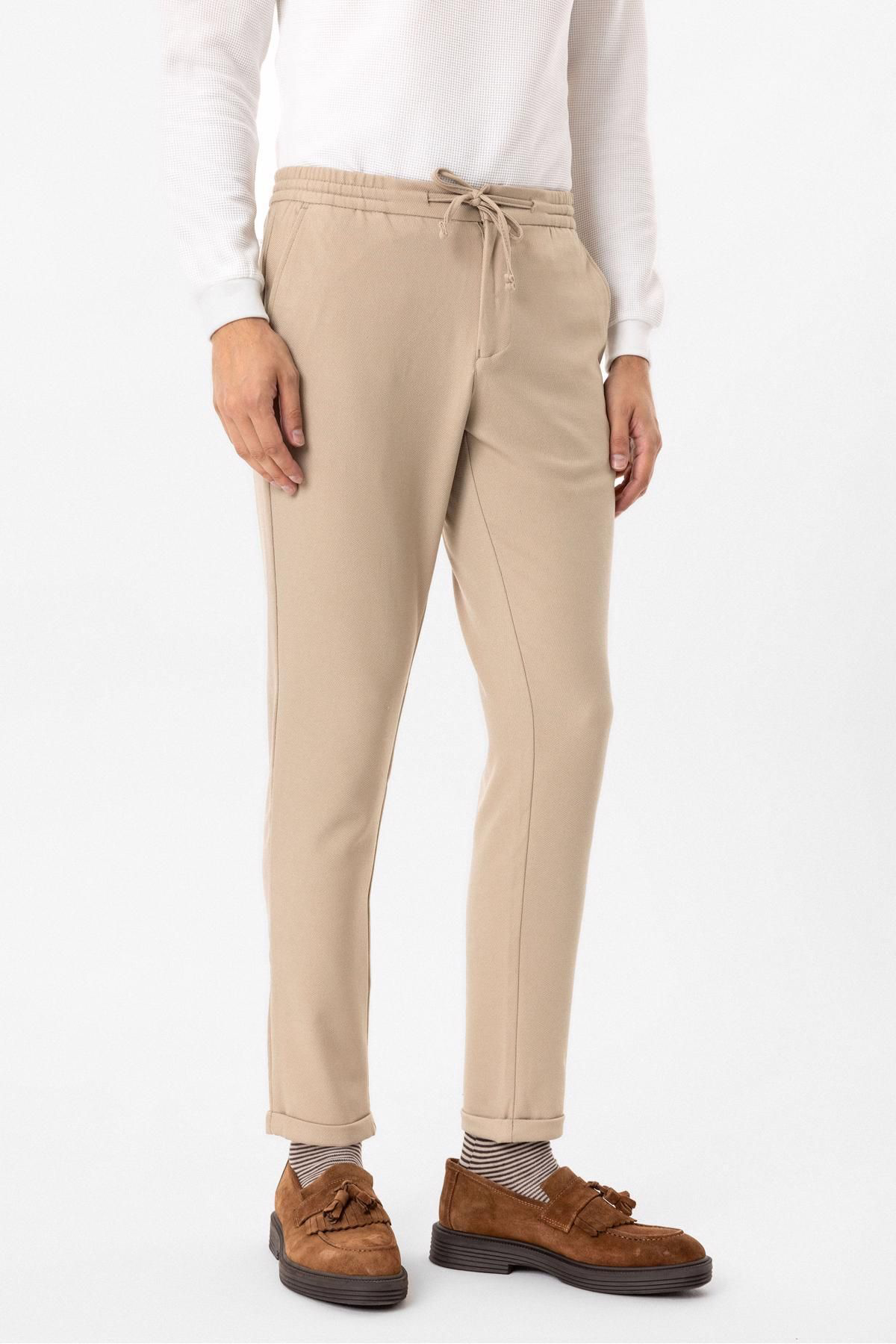 Think + Slim Kalıp Armürlü Jogger Pantolon