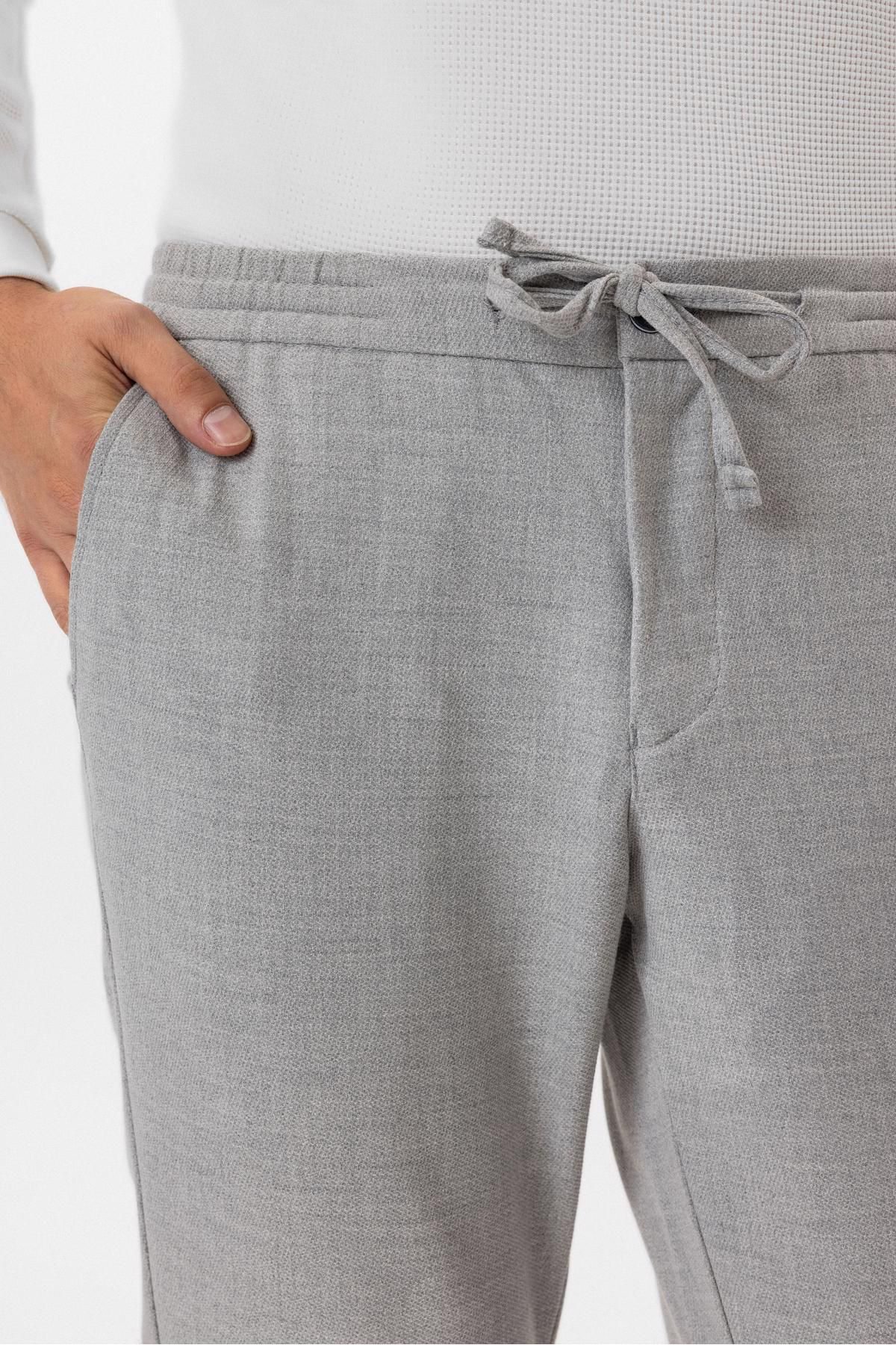 Süvari Slim Kalıp Armürlü Jogger Pantolon