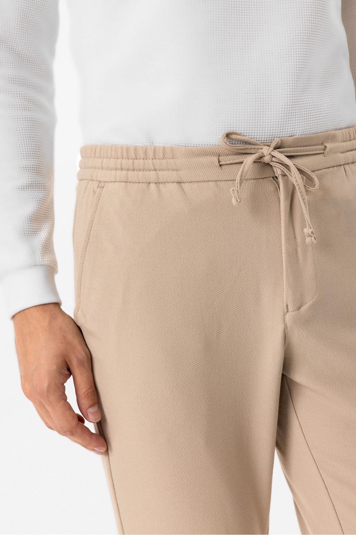 Think + Slim Kalıp Armürlü Jogger Pantolon