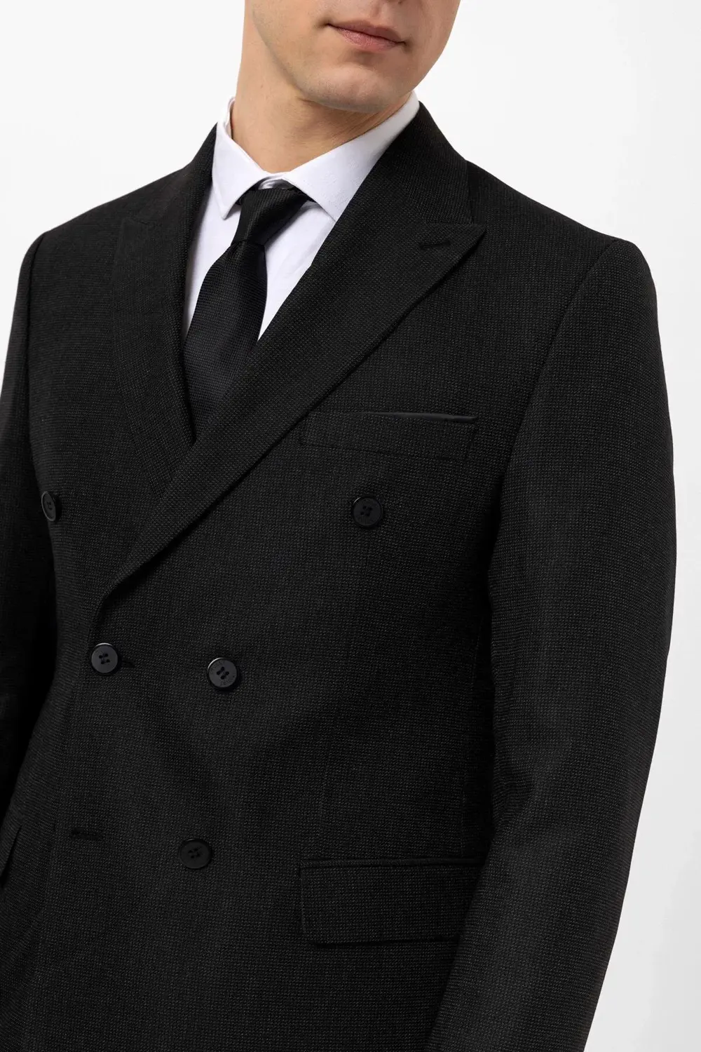 Slim Kalıp Armürlü Takım Elbise