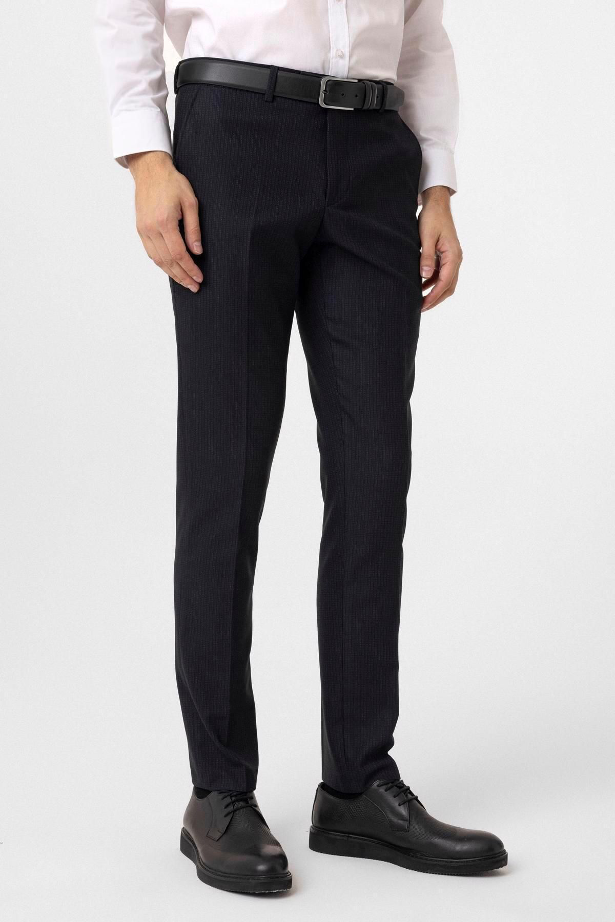 Think + Slim Kalıp Desenli Pantolon