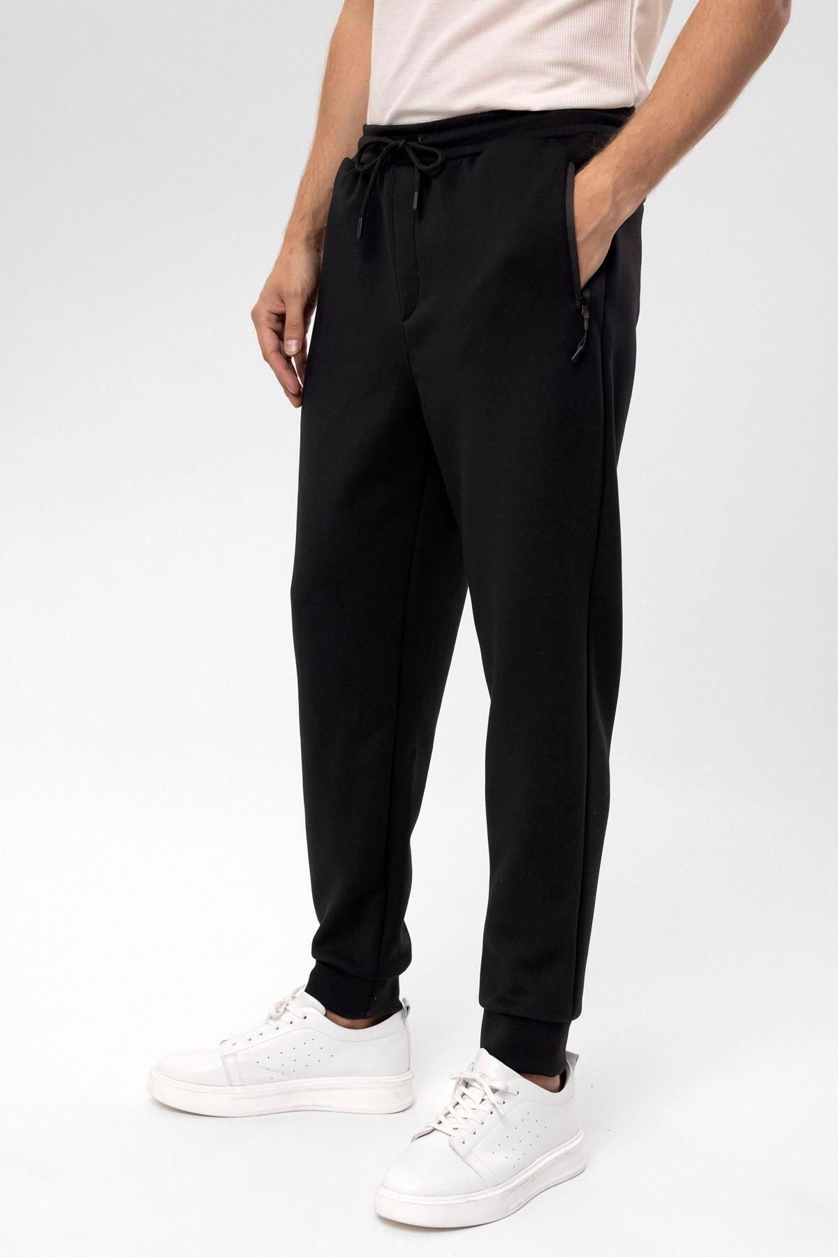 Süvari Slim Kalip Düz Jogger Pantolon