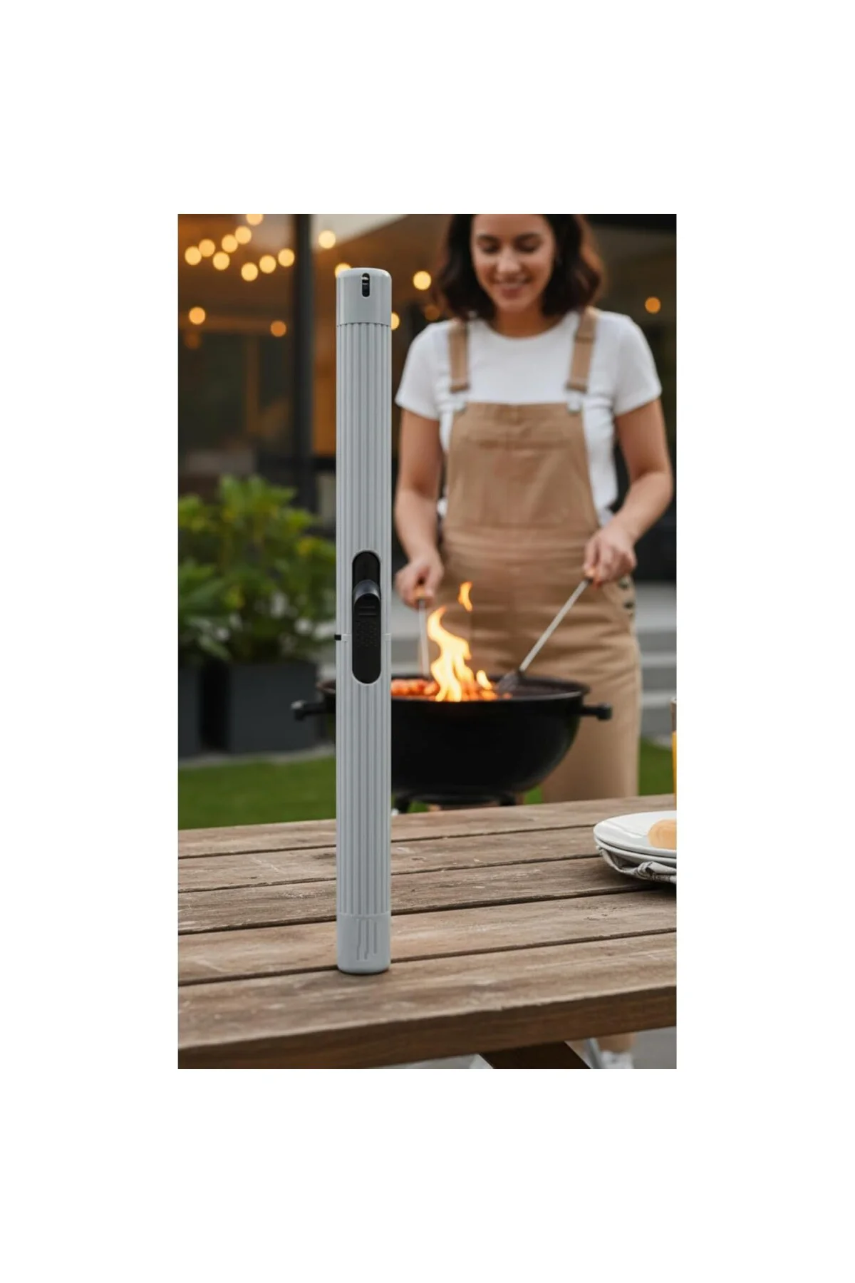 Slim Lüks Mutfak Pipo Çakmağı - Gazlı Uzun Barbekü Ateşleyici - M