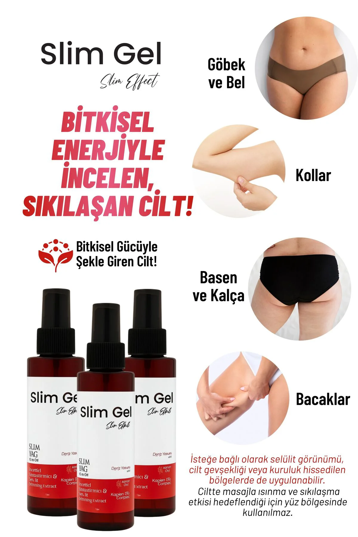 Slim Oil – Bitkisel Yağ Karışımı ile Sıkılaştırıcı, Nemlendirici 