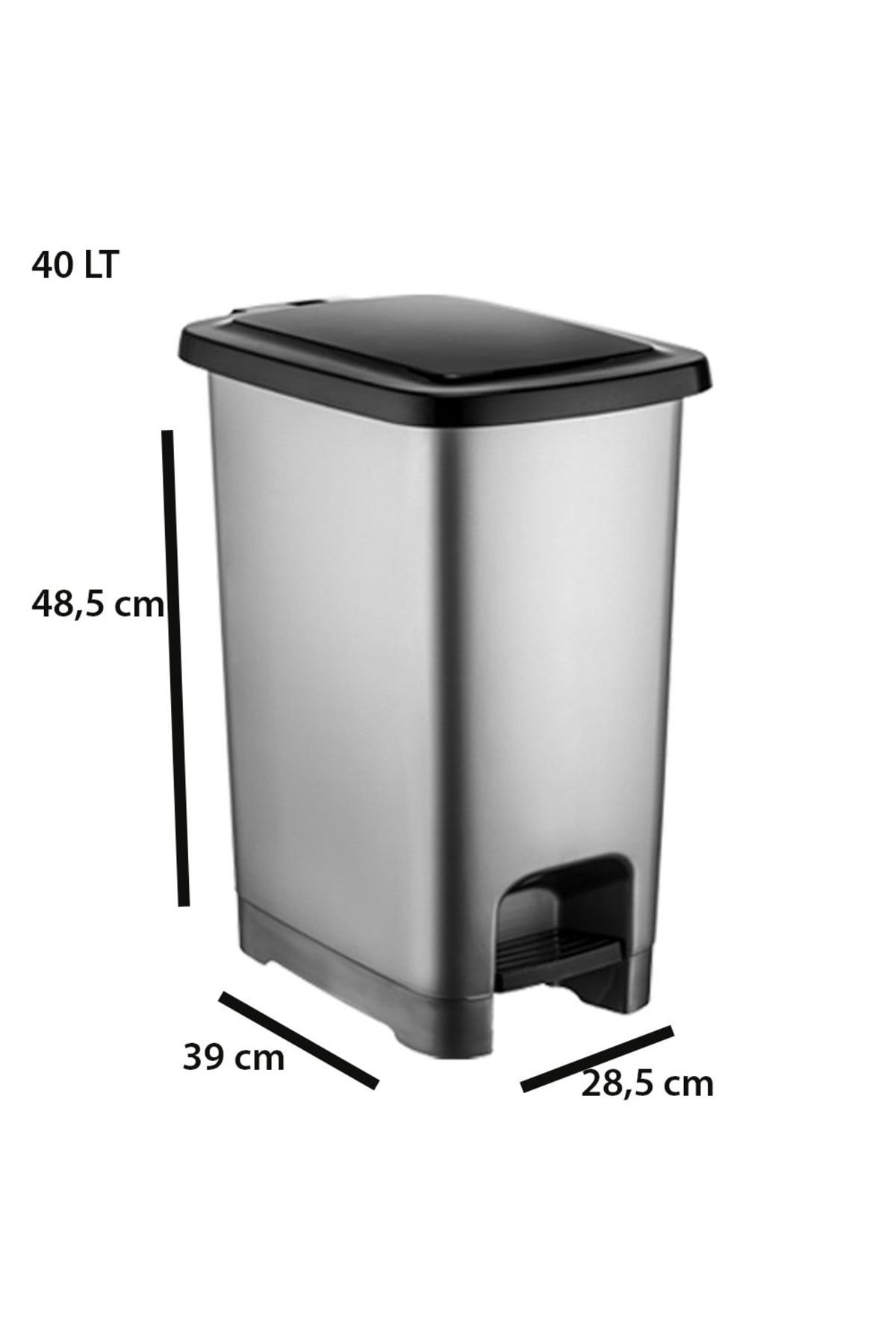 Şen Yayla Slim Pedallı Çöp Kovası 40 Lt