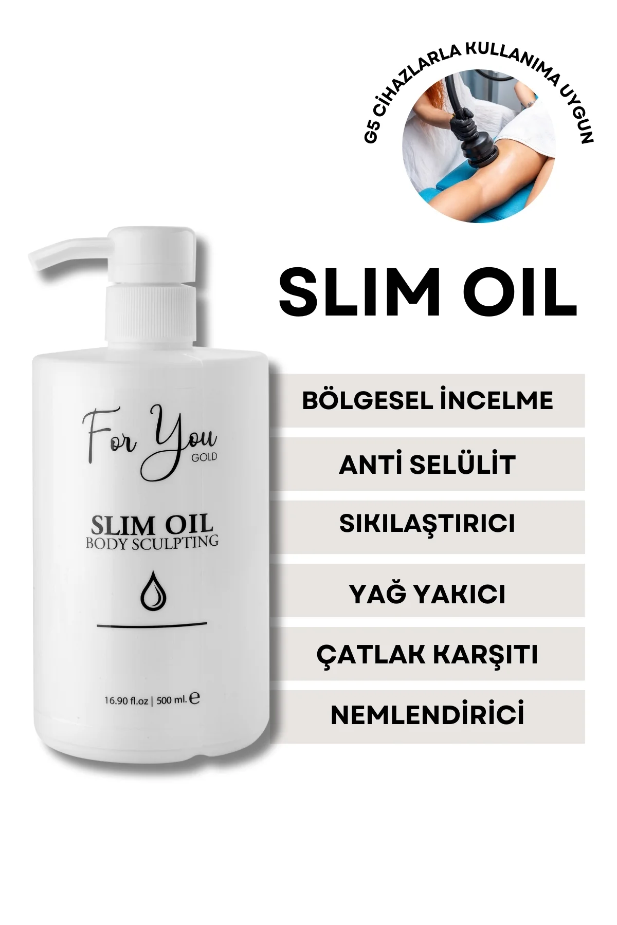 Slim Yağ --sıkılaştırıcı--çatlak Karşıtı Selülit Yağı 500 Ml&g5 C