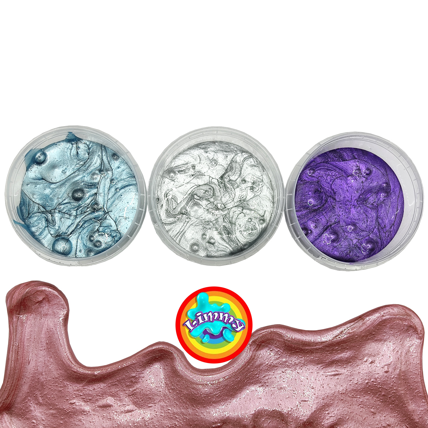 Limmy Slime Enjoy Metalik Oyun Jeli Ele Yapışmaz Renkli Polymer Slime E